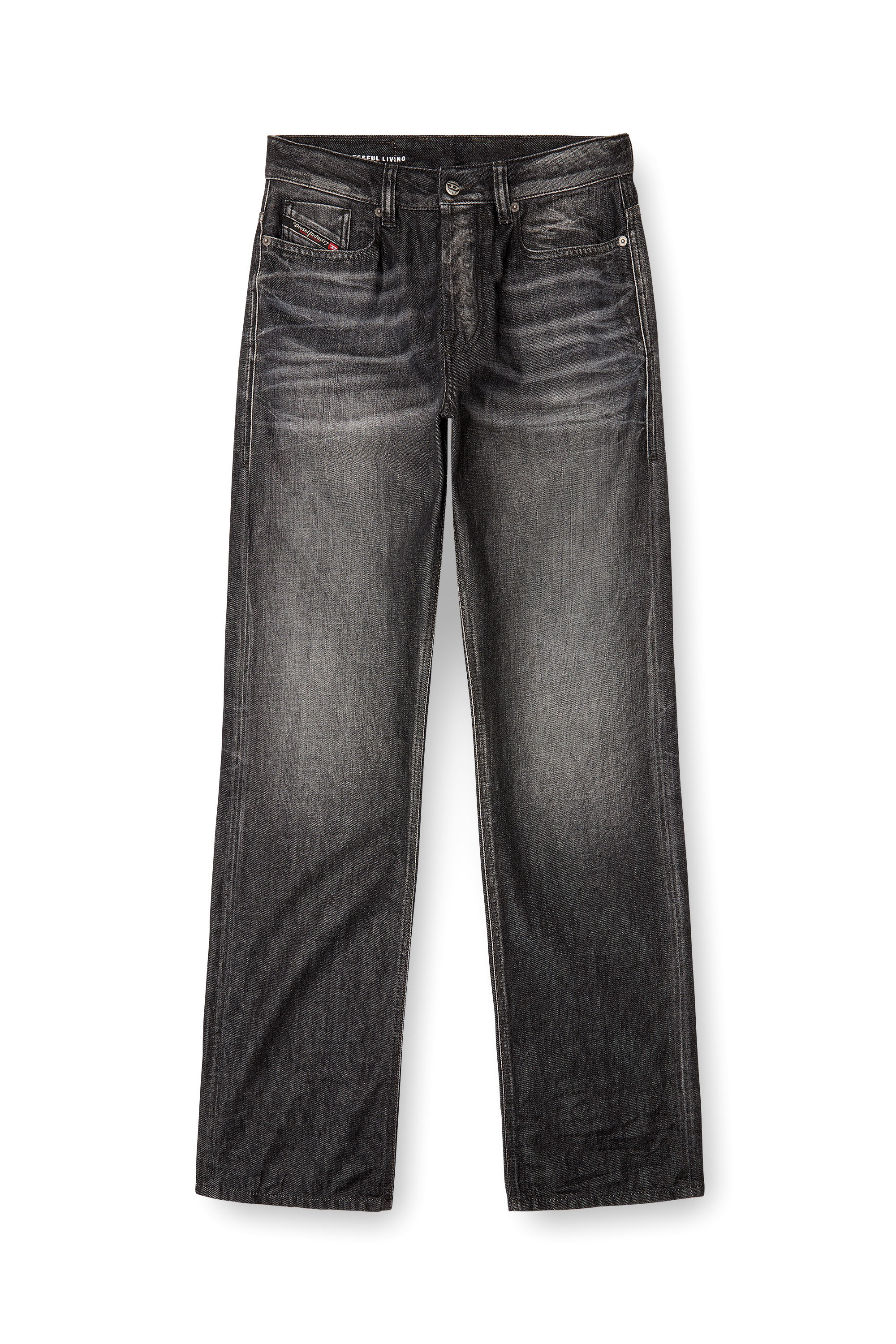 Diesel - Male's Relaxed Jeans 1980 D-Eeper 09M63, Black/Dark Grey - 3