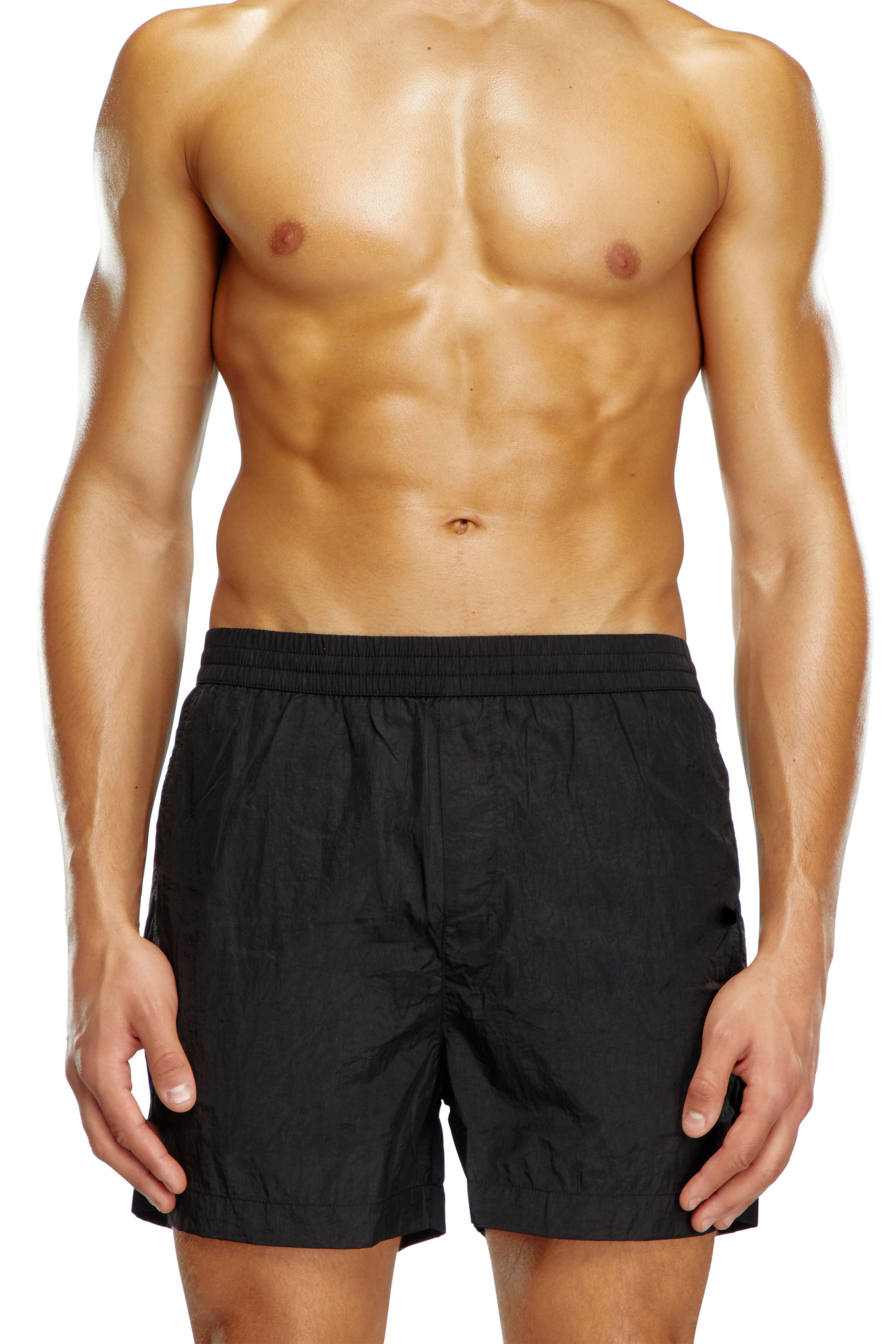 Diesel - BMBX-RIO-41CM-PARACHUTE, Male's Nylon board shorts in Black - 2