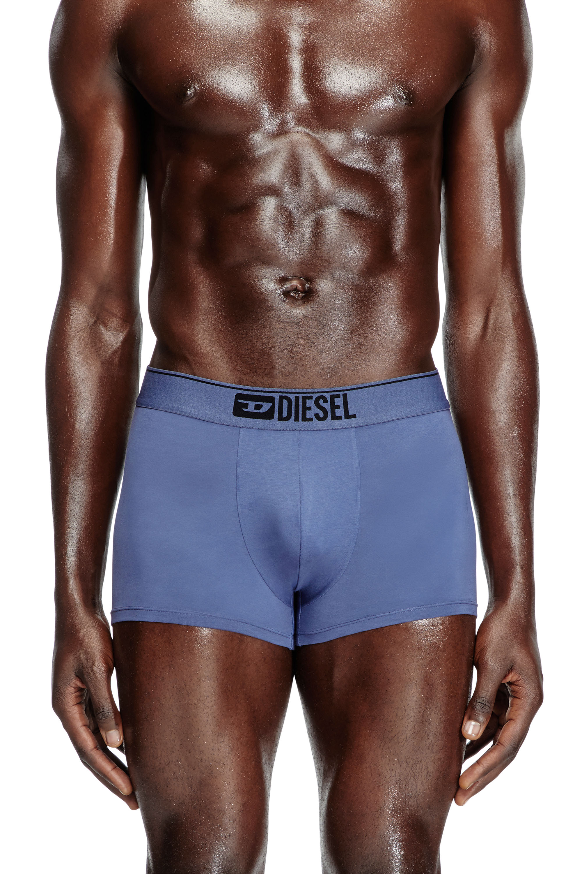 Diesel - UMBX-DAMIENTHREEPACK, Male's Three-pack of plain boxer in Black/Blue - 3