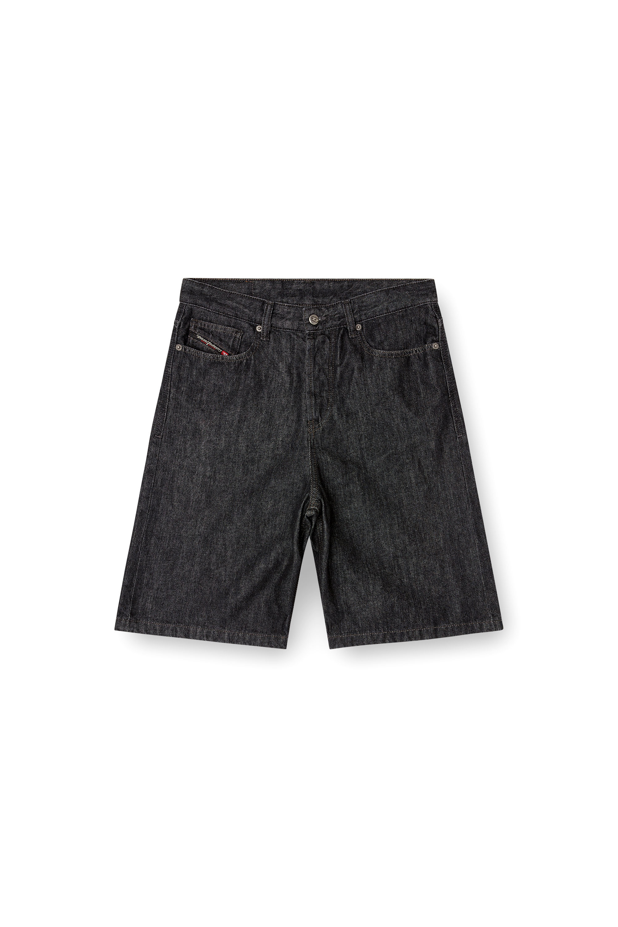 Diesel - DE-SIRE-SHORT, Female's Shorts in rinse-wash denim in Black - 4