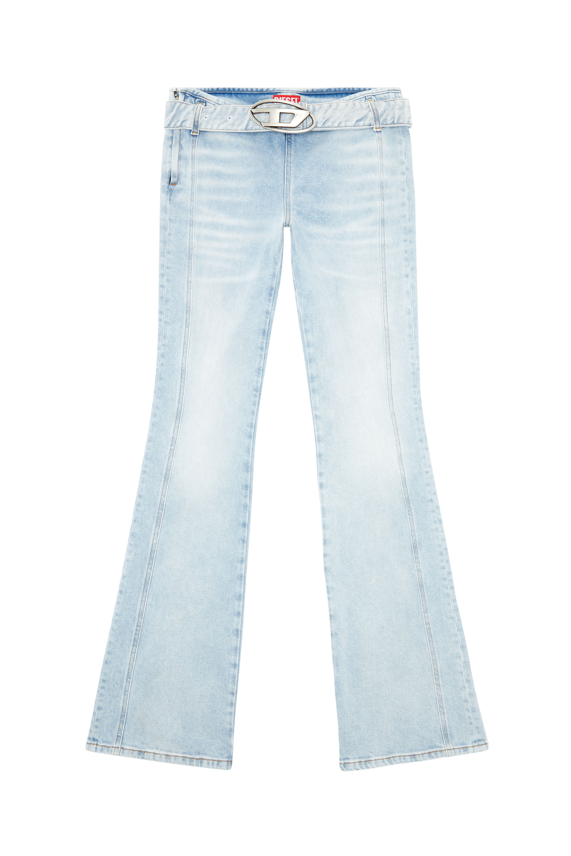 Diesel - Bootcut and Flare Jeans D-Ebbybelt 0JGAA, Bleu Clair - Image 3