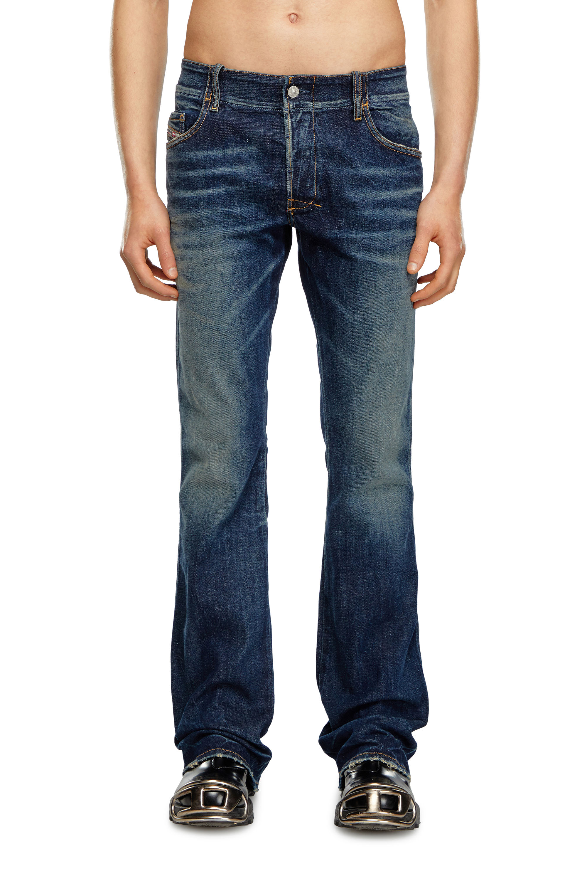Diesel - Male Bootcut Jeans D-Backler 09H79, Dark Blue - Image 3