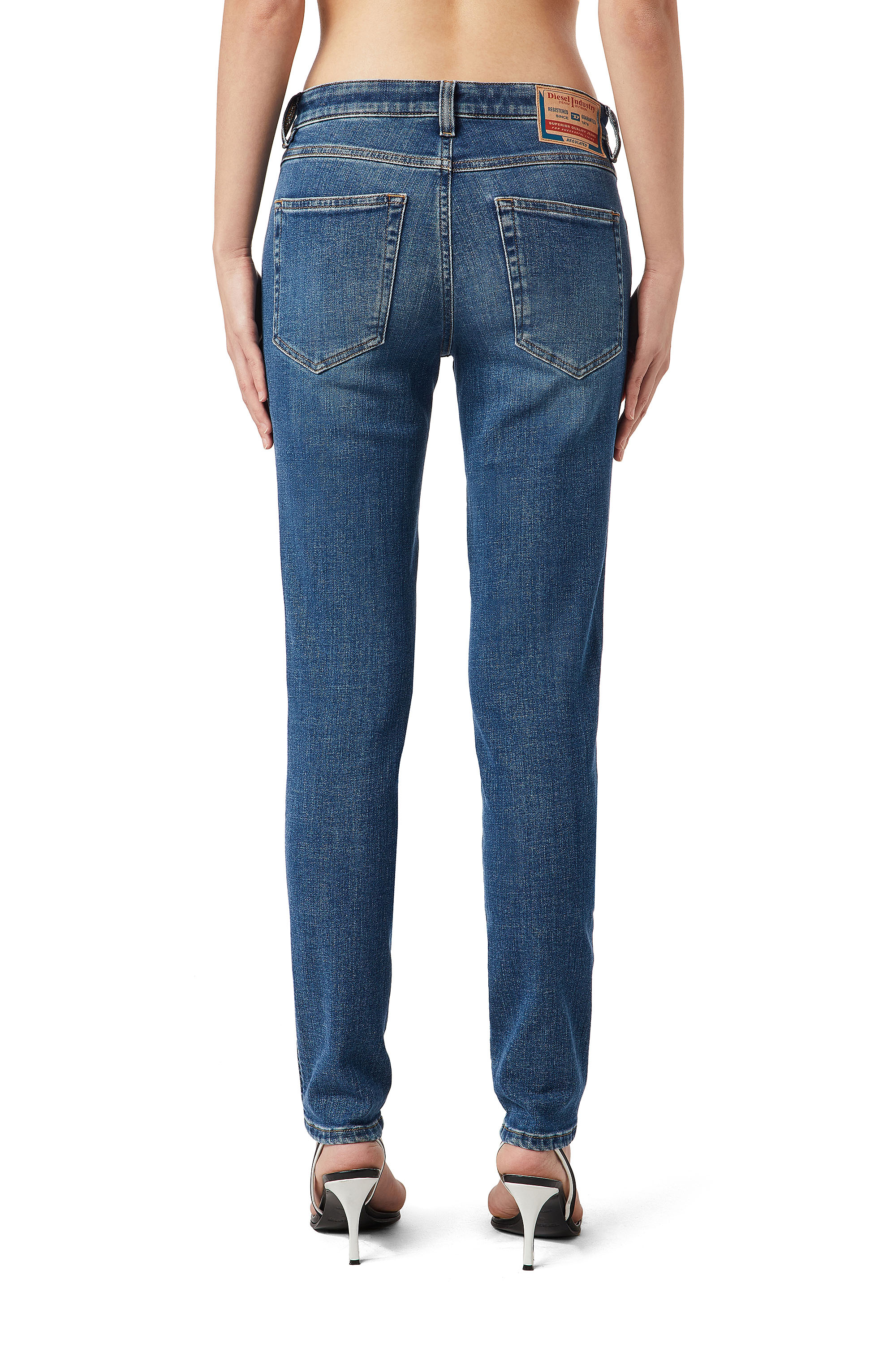 Diesel - Skinny Jeans 2015 Babhila 09C59, Bleu moyen - Image 2