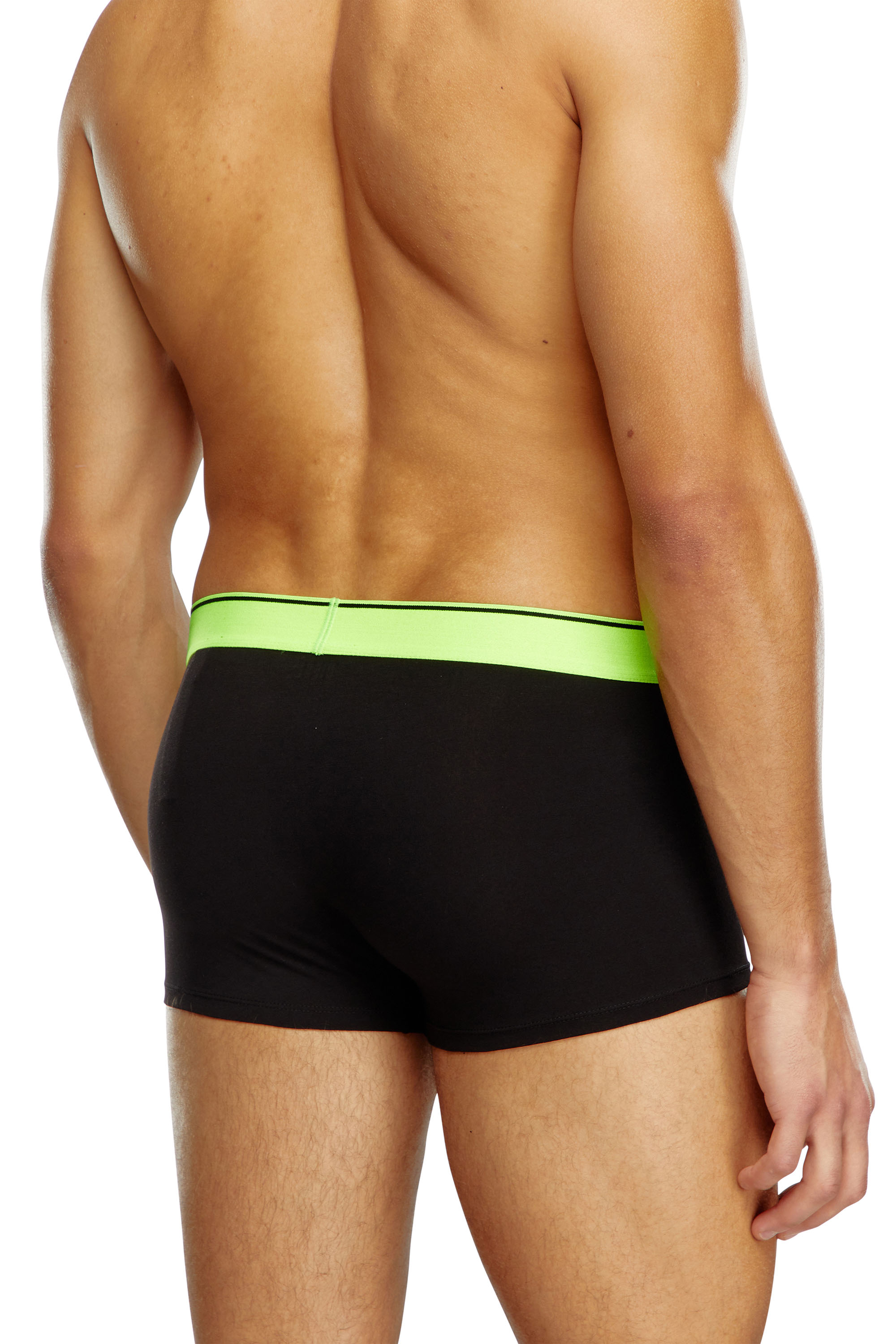 Diesel - UMBX-DAMIENTHREEPACK, Male's Three-pack boxer briefs with pop-colour waist in Black/Yellow - 3