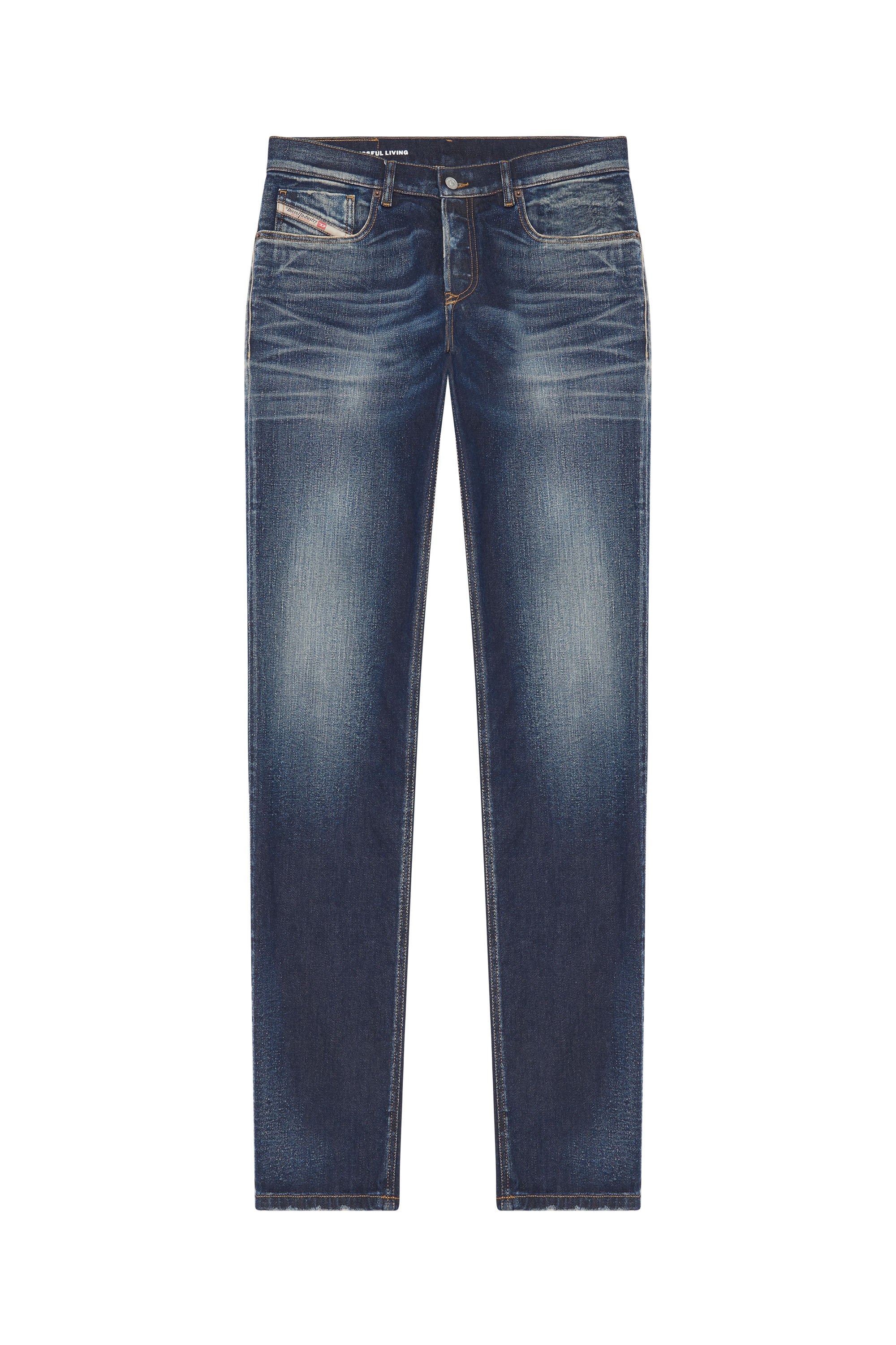 Diesel - Tapered Jeans 2023 D-Finitive 09G27, Bleu Foncé - Image 5