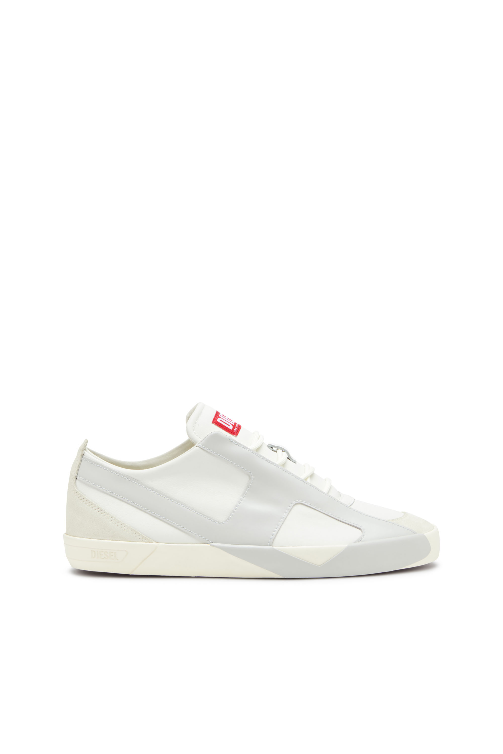 Diesel - S-SLANTE-D LOW, Male's S-Slante-D-Sneakers in suede and leather with D logo in null - 1