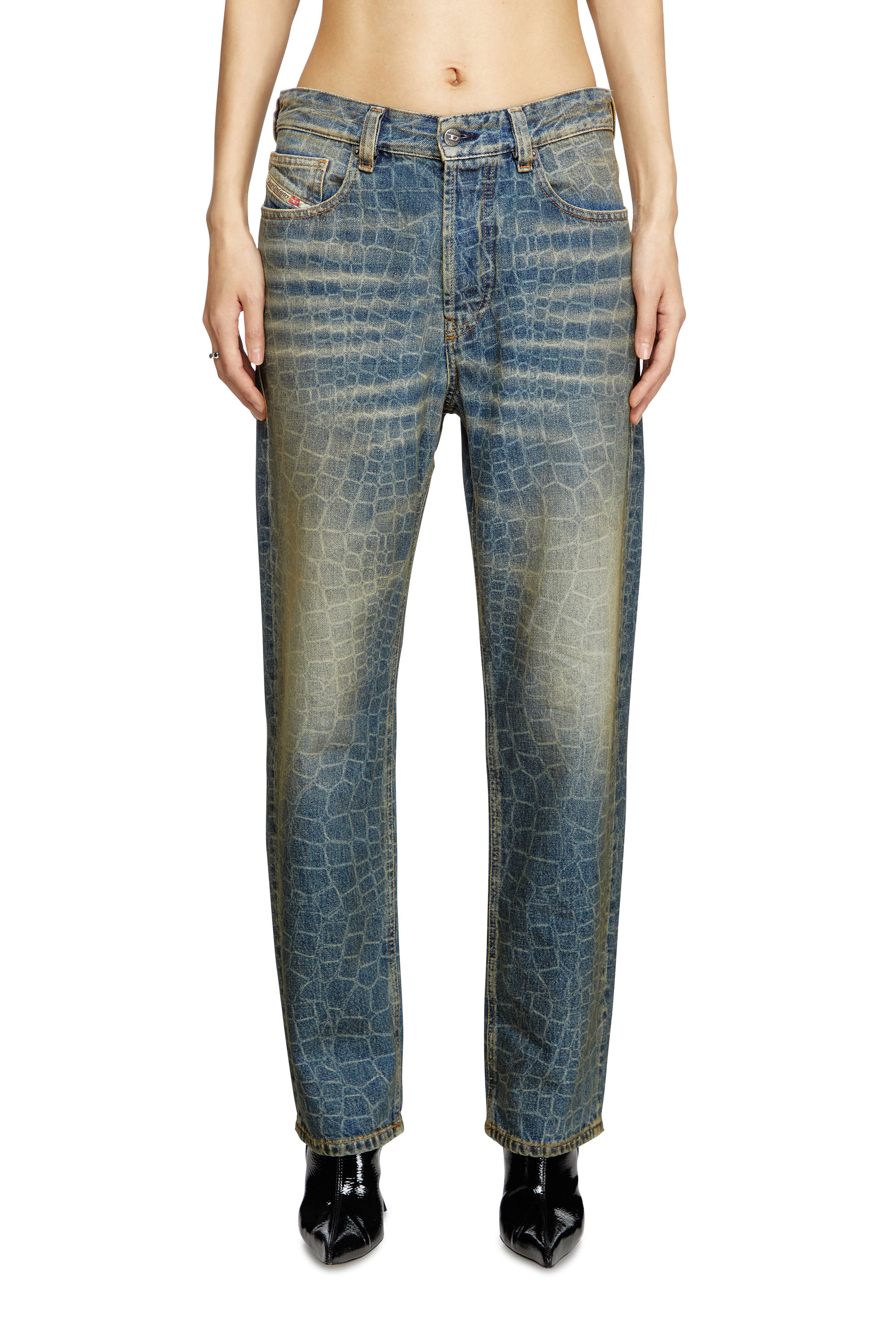 Diesel - Female's Regular Jeans 1988 D-Ark 007BU, Dark Blue - 1