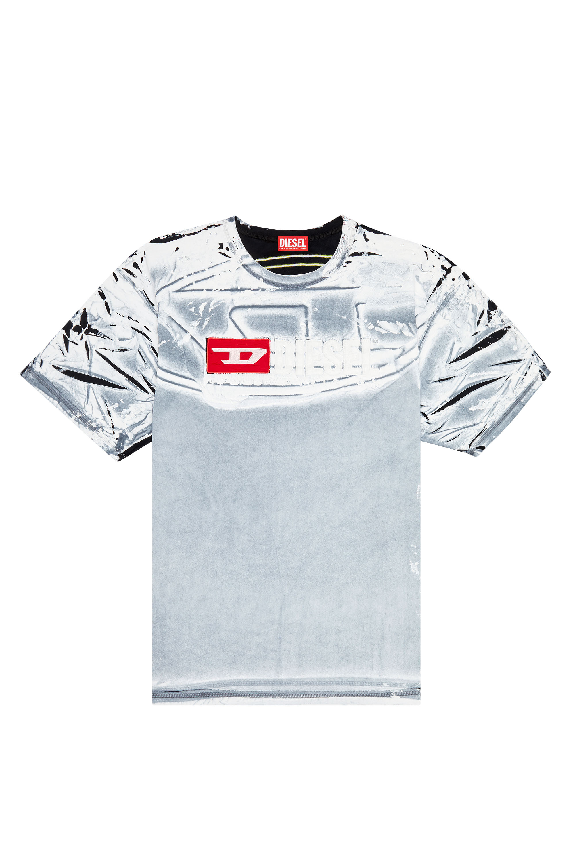 Diesel - T-OX, Homme T-shirt avec imprimé effet craie in Polychrome - Image 4