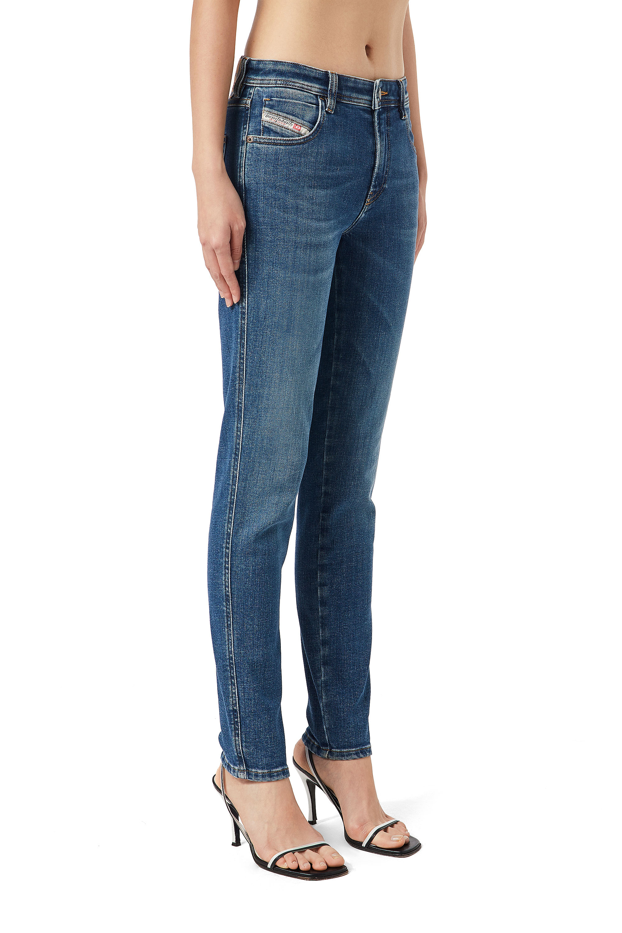 Diesel - Skinny Jeans 2015 Babhila 09C59, Bleu moyen - Image 3