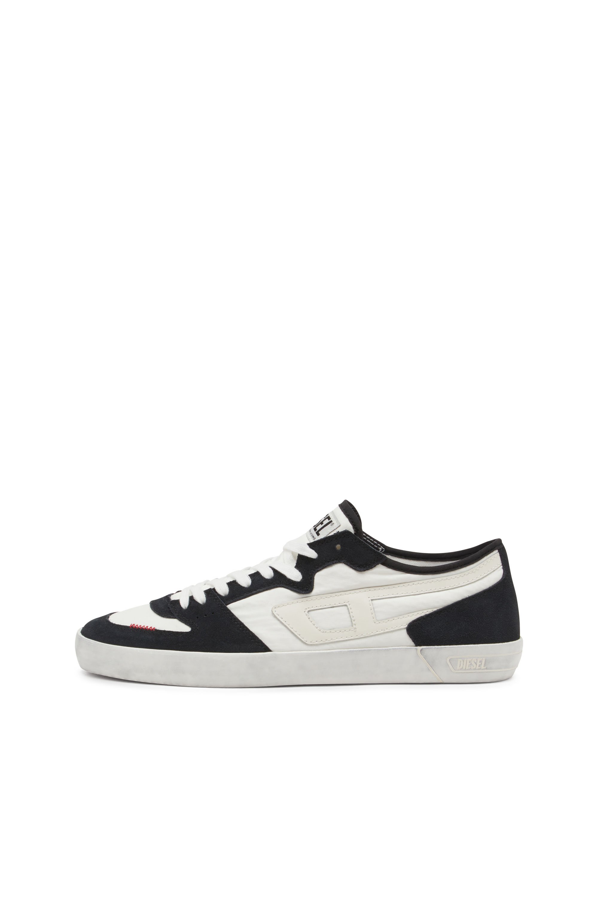 Diesel - S-LEROJI D-1 LOW, Sneakers en ripstop matelassé et cuir suédé Homme in Polychrome - 7