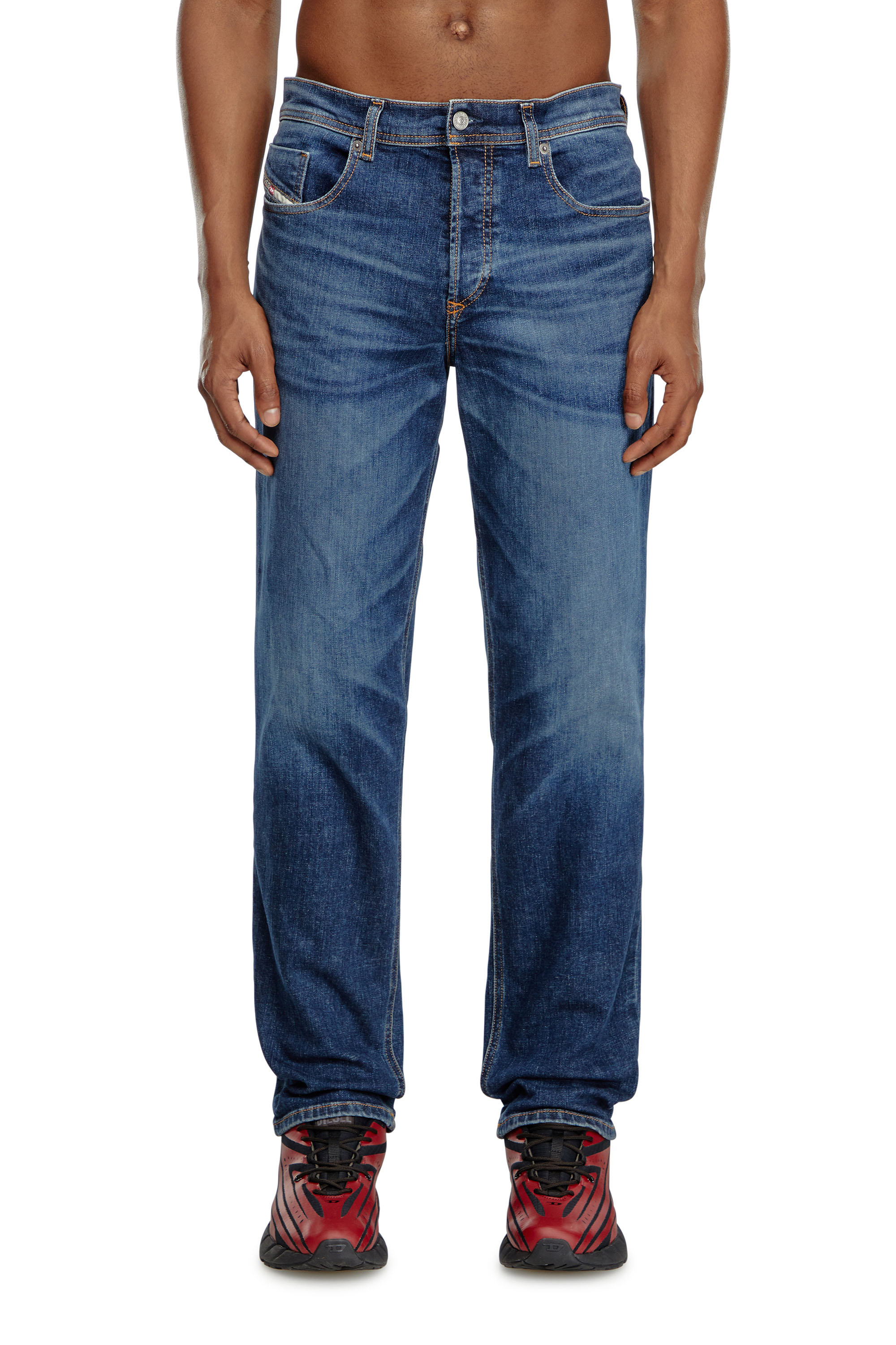 Diesel - Male Tapered Jeans 2023 D-Finitive 09J47, Dark Blue - Image 2