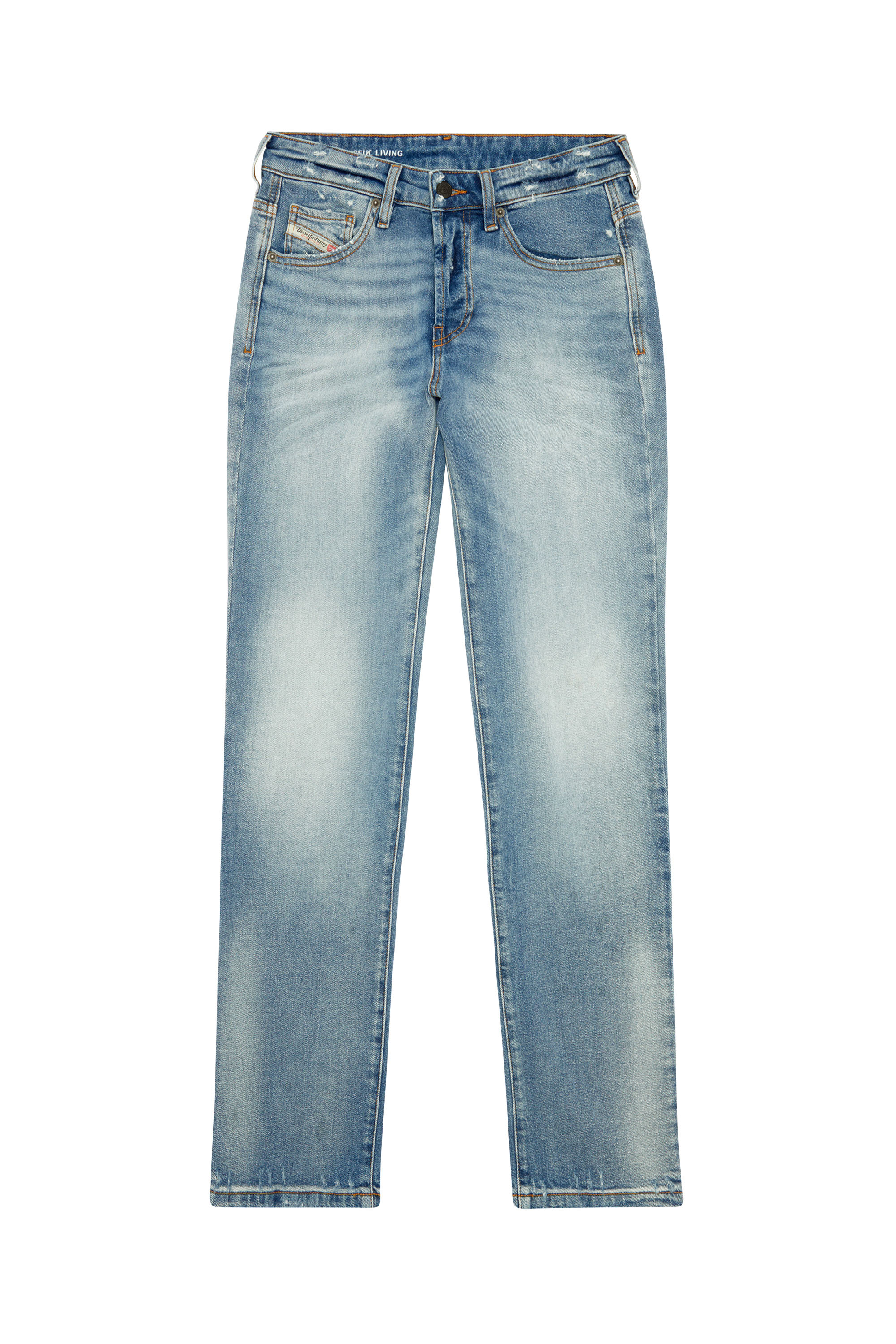 Diesel - Straight Jeans 1989 D-Mine 0PFAR, Bleu Clair - Image 1