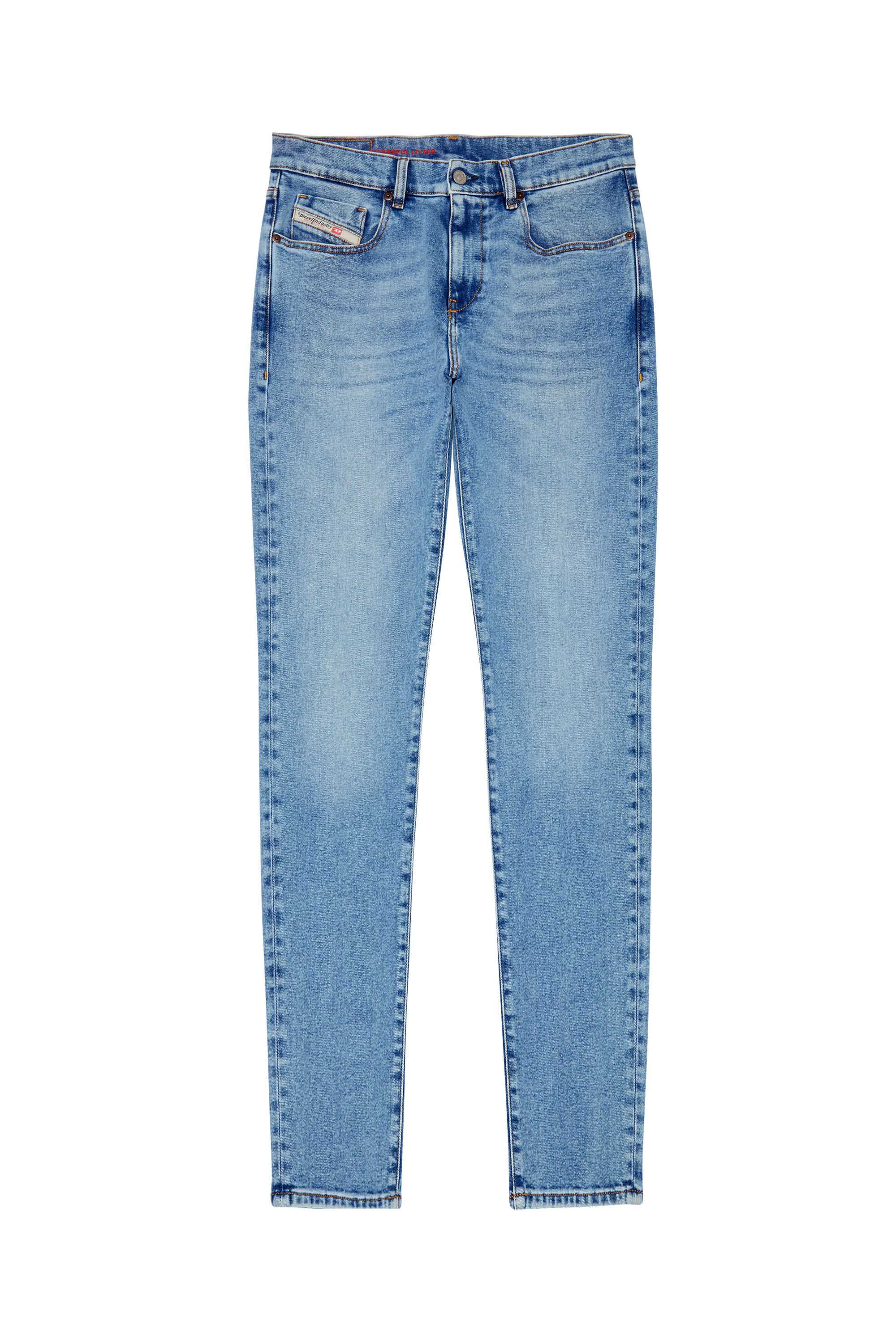 Diesel - Slim Jeans 2019 D-Strukt 09B92, Bleu Clair - Image 6