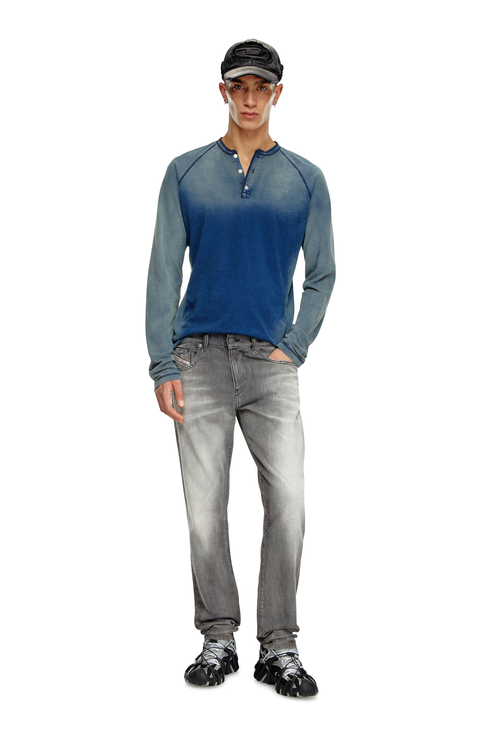 Diesel - Male Slim Jeans 2019 D-Strukt 09J58, Dark Grey - Image 2