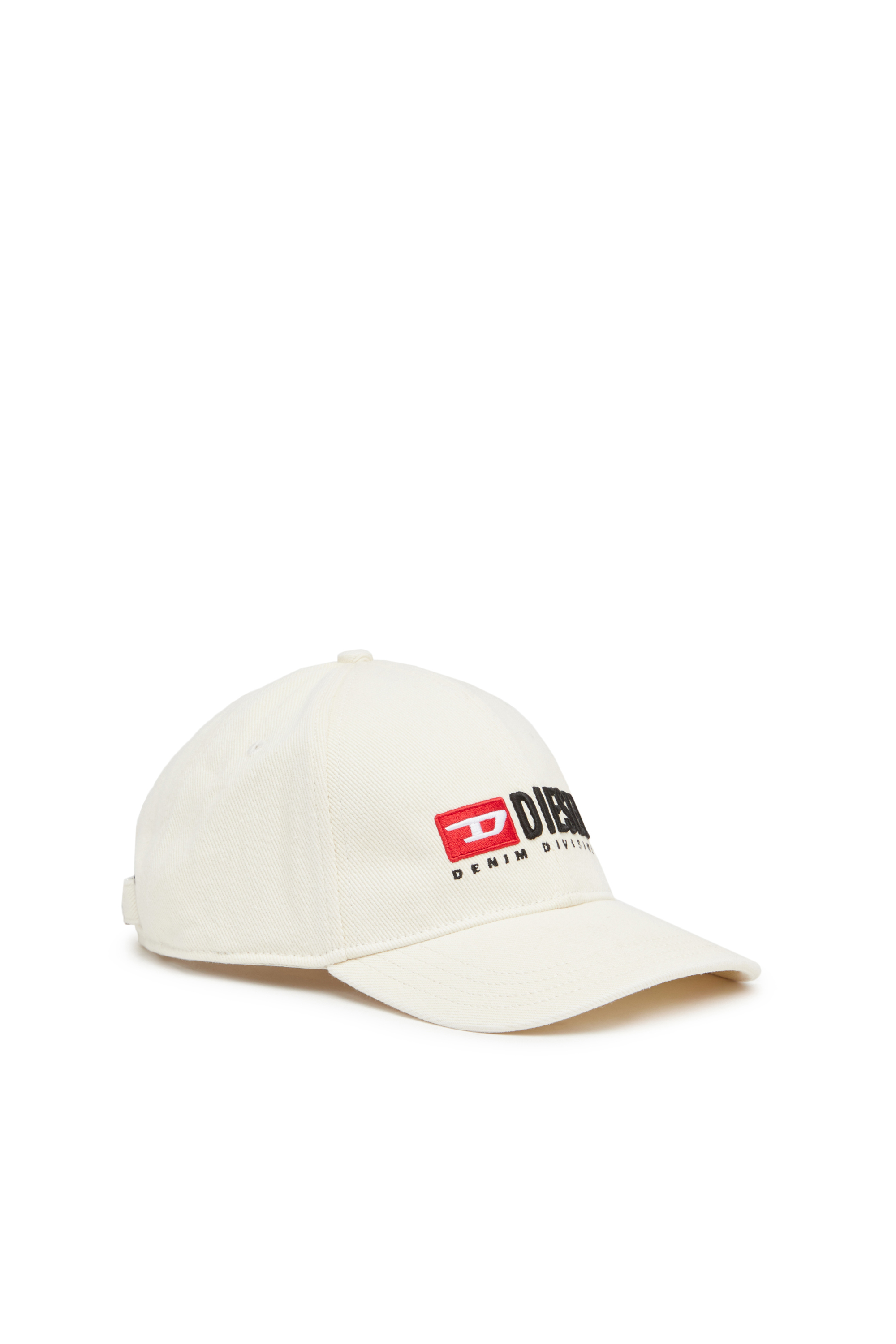 Diesel - CORRY-DIV-WASH, Casquette de baseball avec logo brodé Homme in Blanc - 1