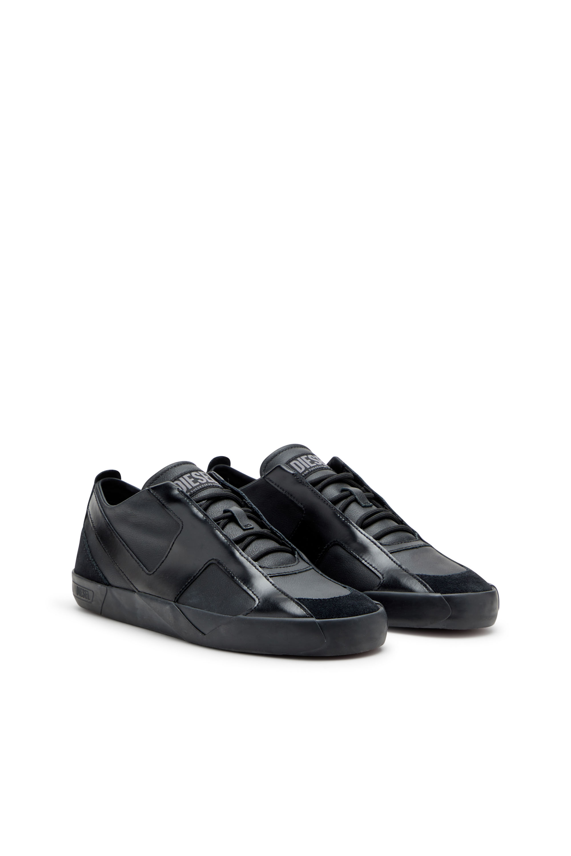Diesel - S-SLANTE-D LOW, Male's S-Slante-D-Sneakers in suede and leather with D logo in null - 2