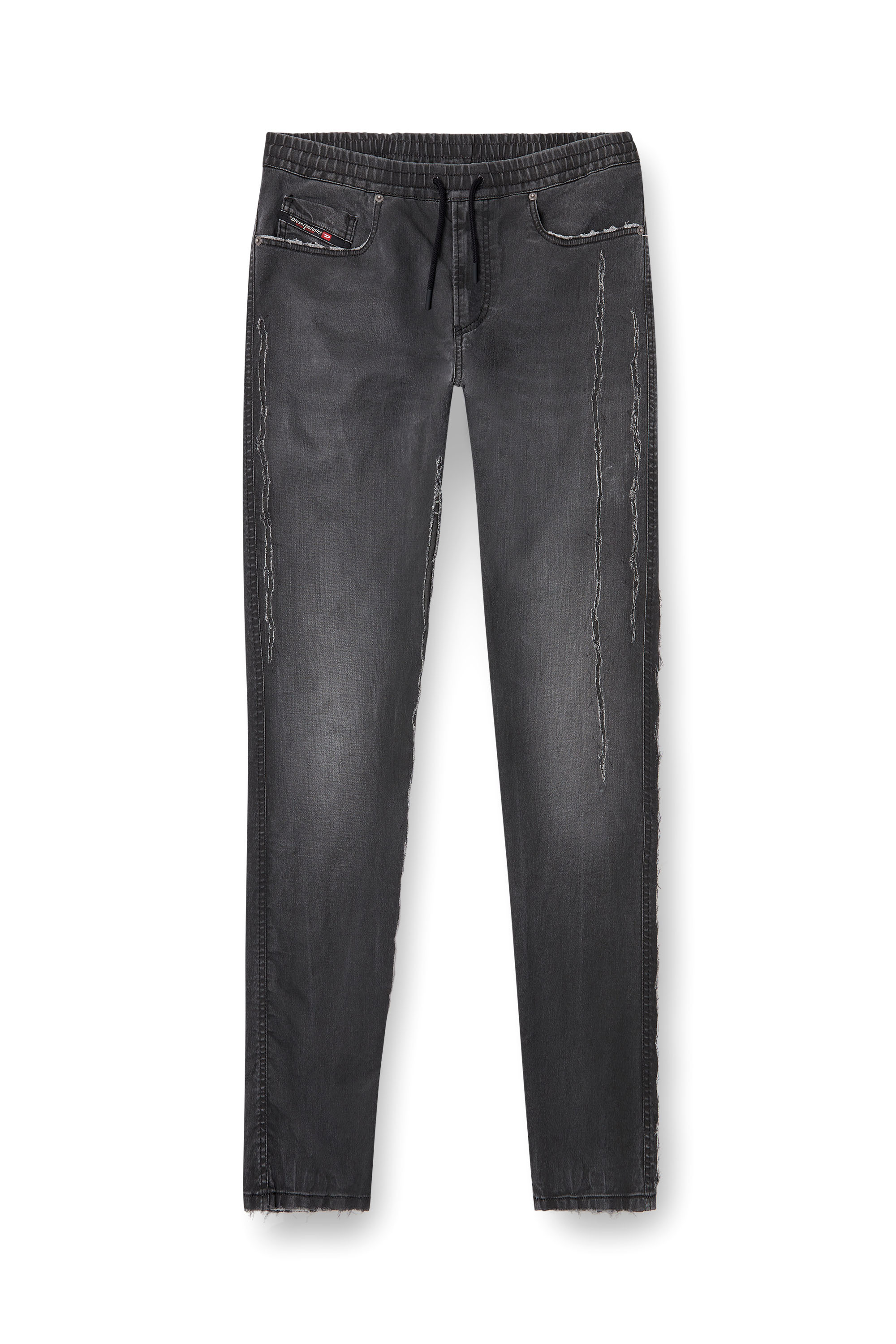 Diesel - Slim 2060 D-Strukt Joggjeans® 09K67 Homme, Noir/Gris foncé - Image 3