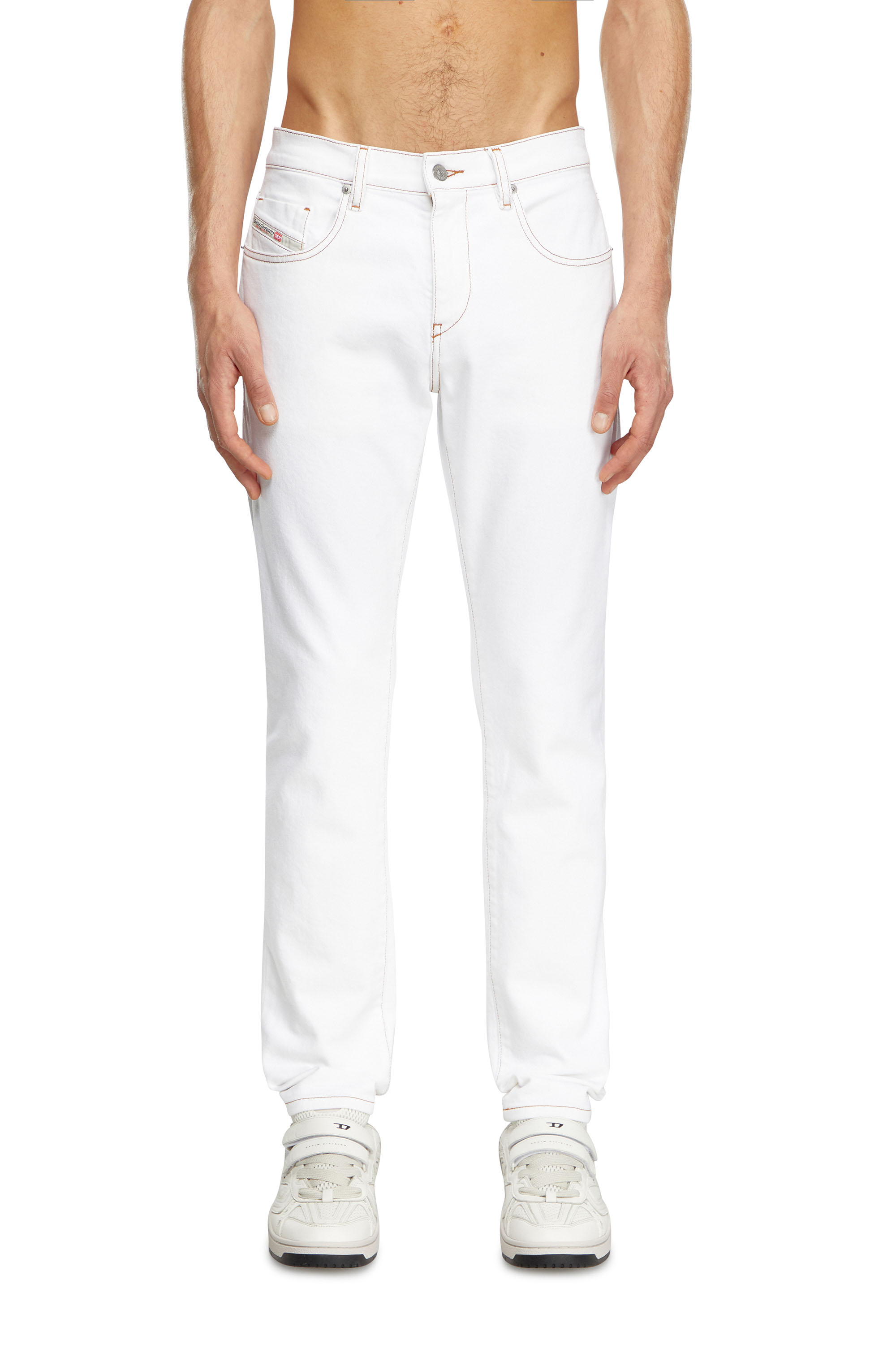Diesel - Slim Jeans 2019 D-Strukt 09K05 Homme, Blanc - Image 1