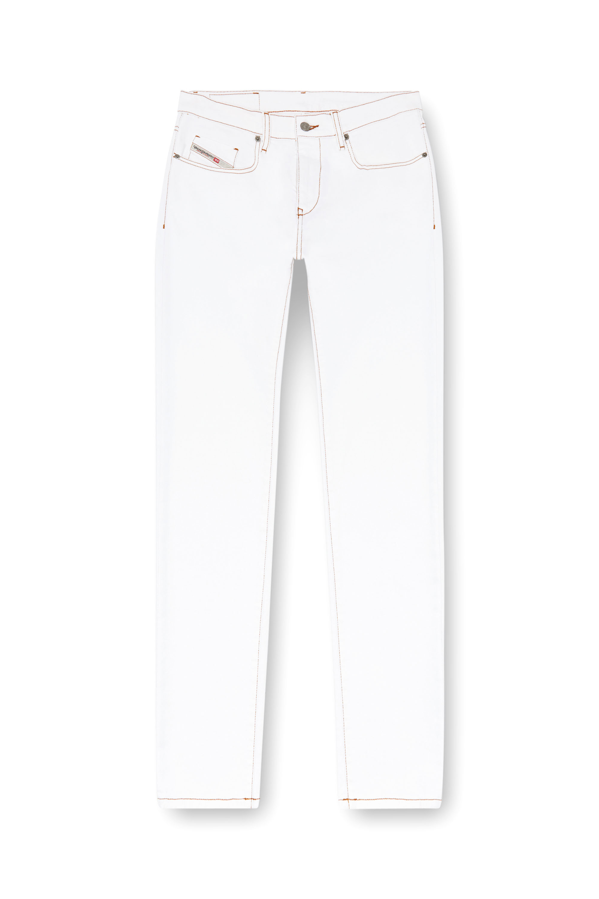Diesel - Slim Jeans 2019 D-Strukt 09K05 Homme, Blanc - Image 3