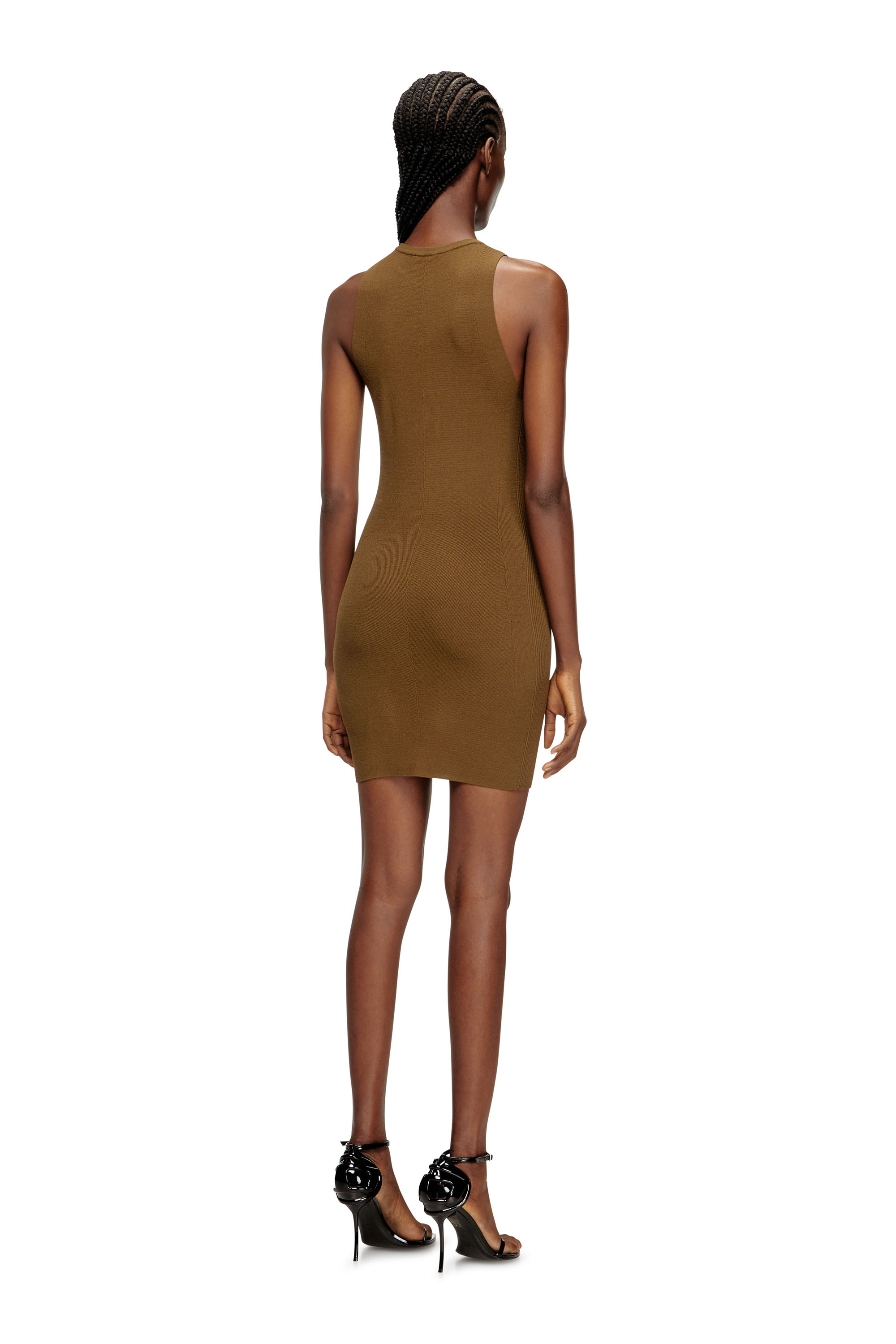 Diesel - M-CADDIX, Female's Ribbed knit sleeveless dress in null - 4