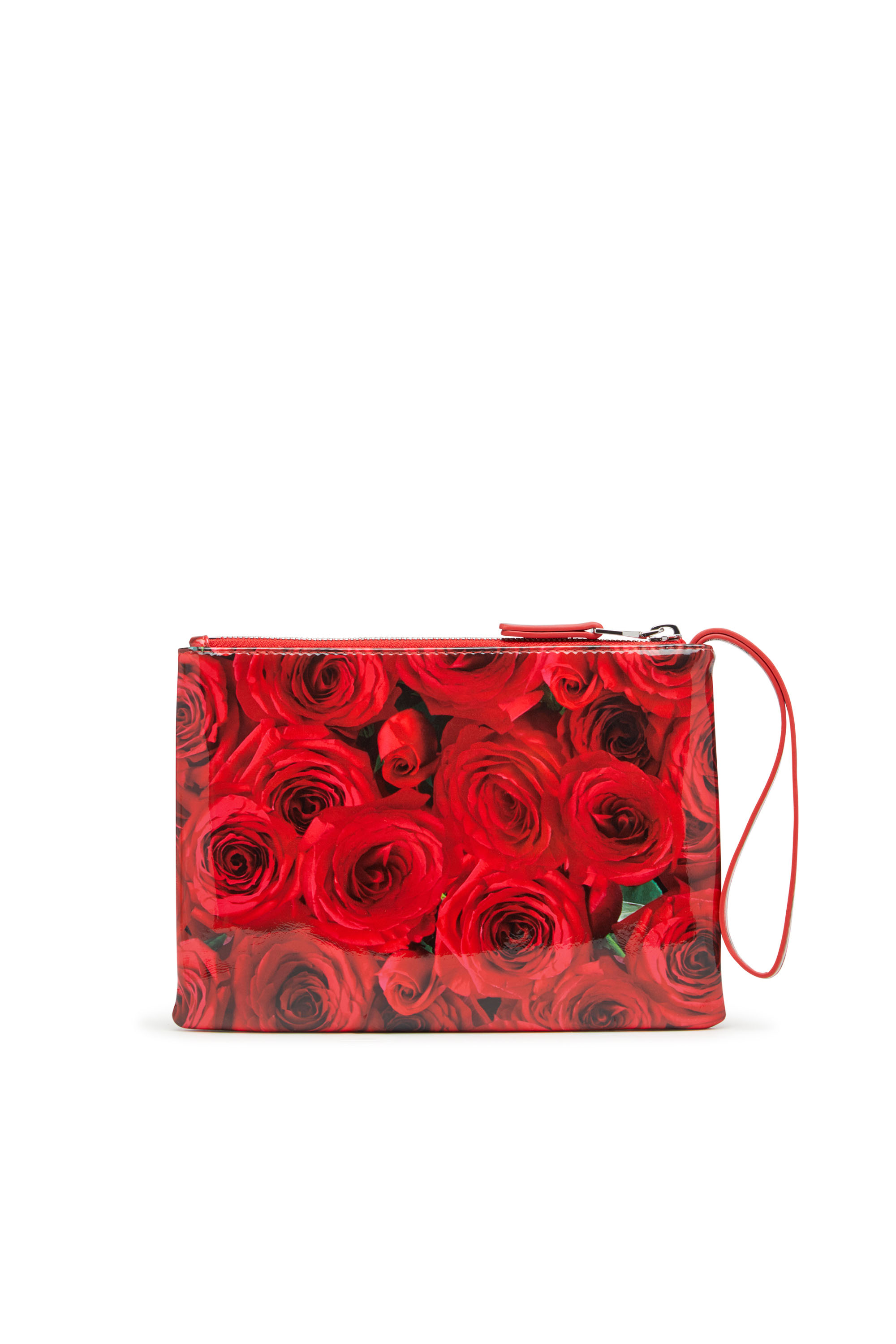 Diesel - PLAY POUCH II, Female's Pouch in printed glossy PU in Red - 2