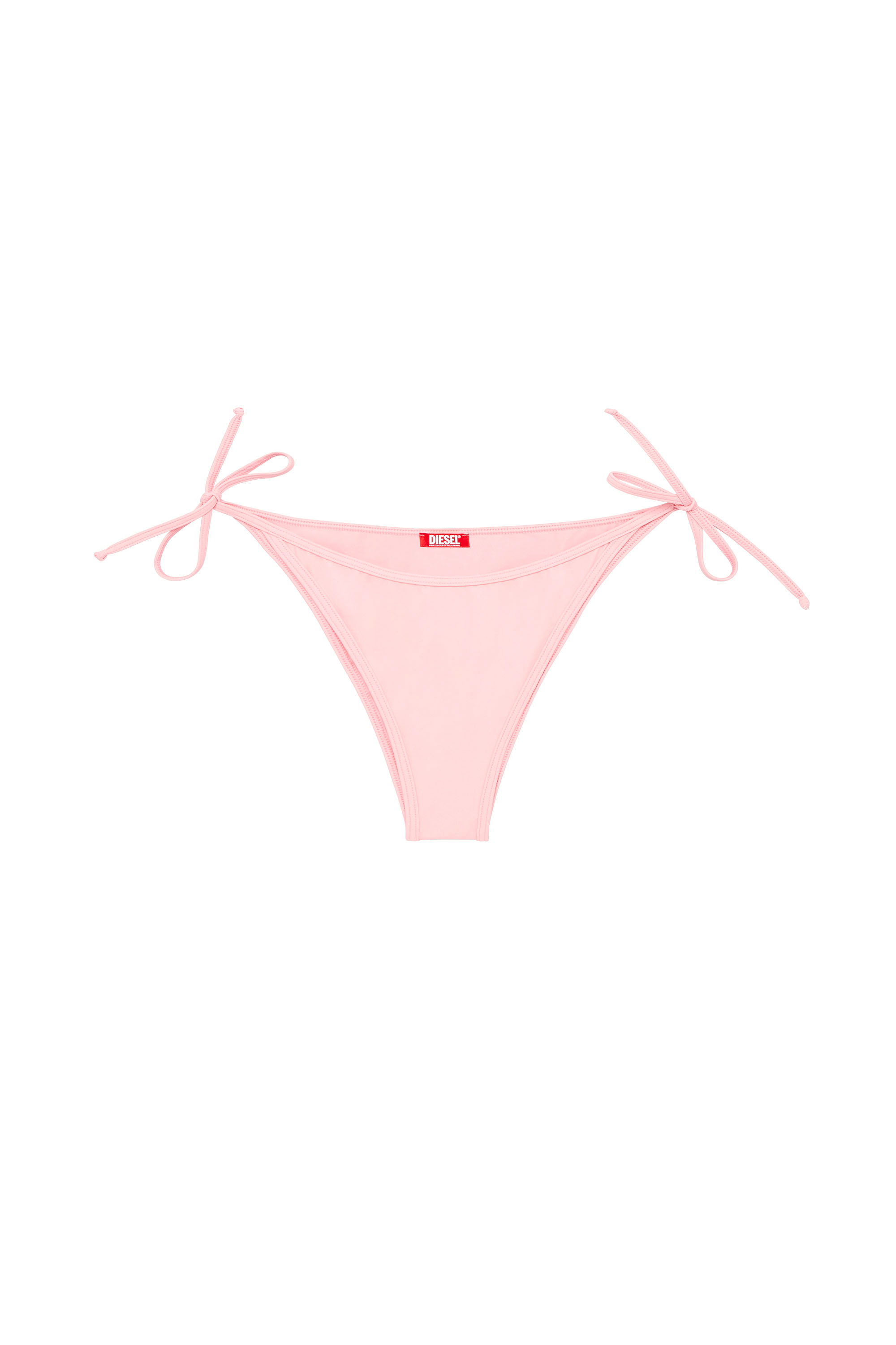 Diesel - BRAZILIAN-D-CORE, Female's Tie-side bikini bottoms with logo back in Pink - 4