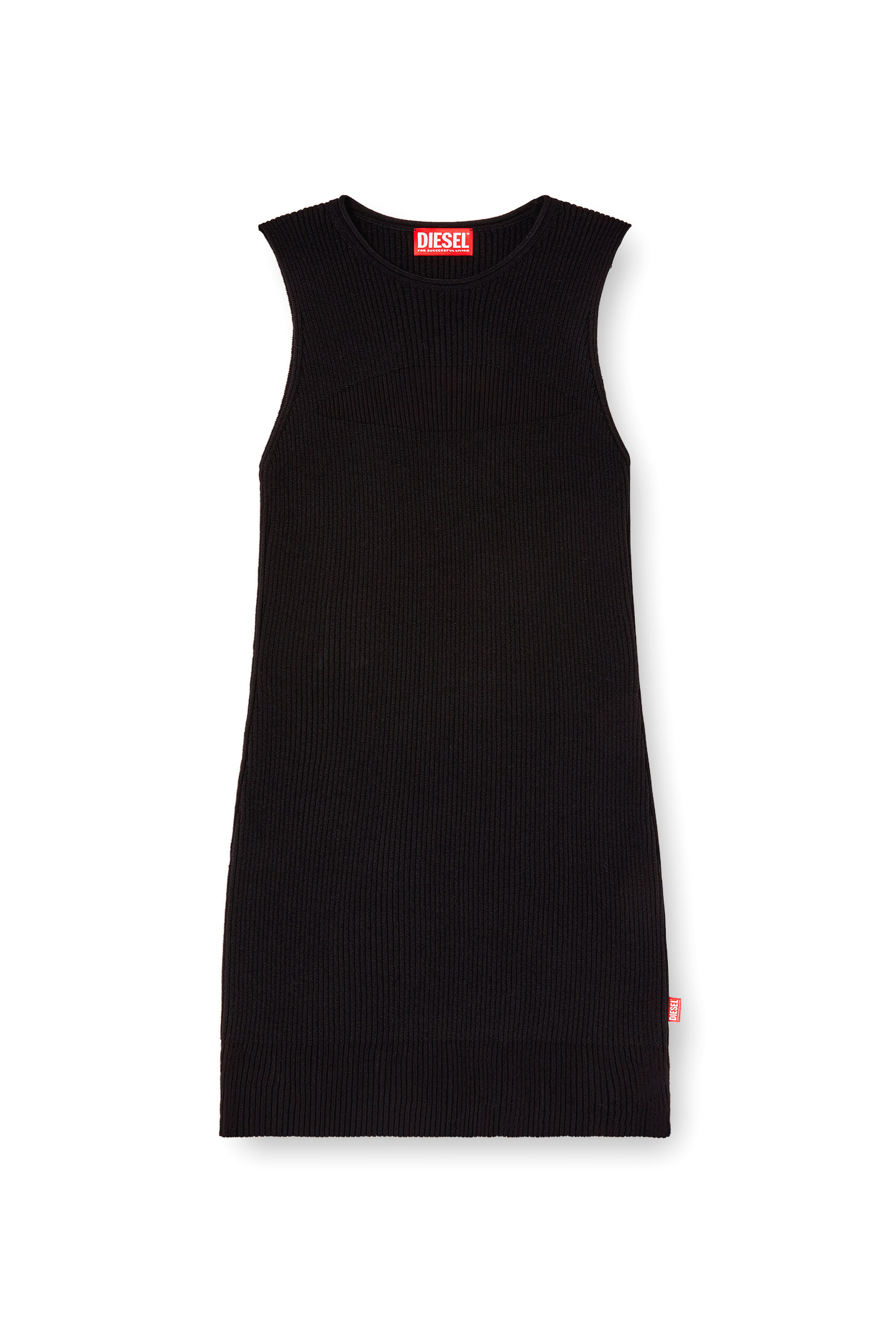 Diesel - M-SLENDER, Female's Crew-neck sleeveless dress in Black - 4