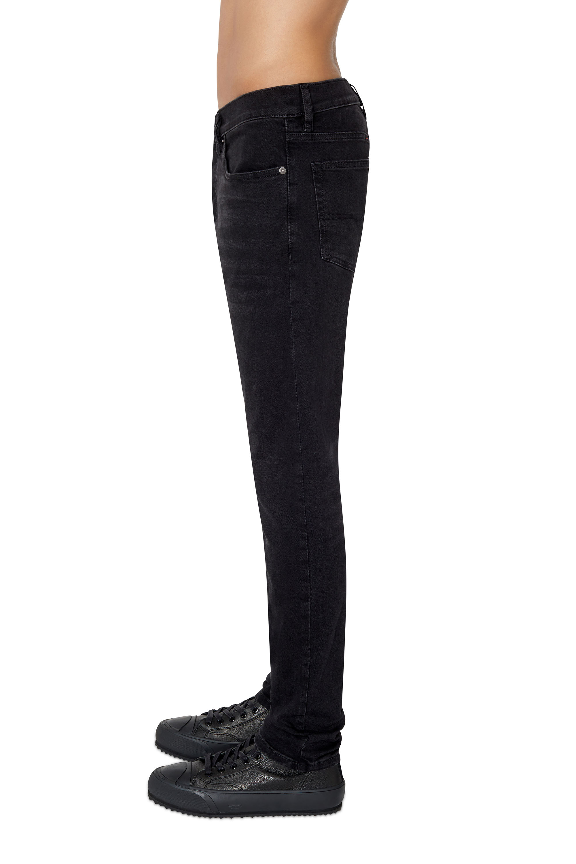 Diesel - D-Luster 0IHAU Slim Jeans, Black/Dark Grey - Image 6