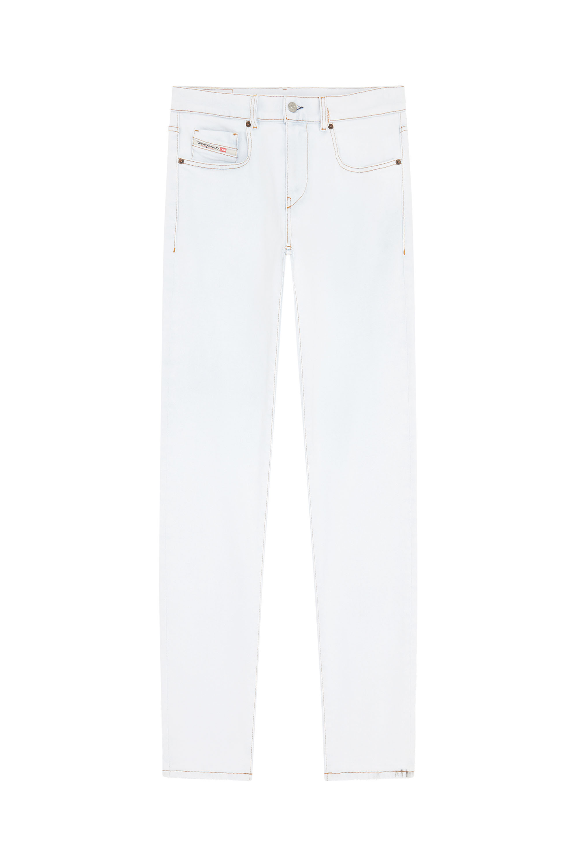 Diesel - 2019 D-Strukt 09C06 Slim Jeans, Light Blue - Image 6