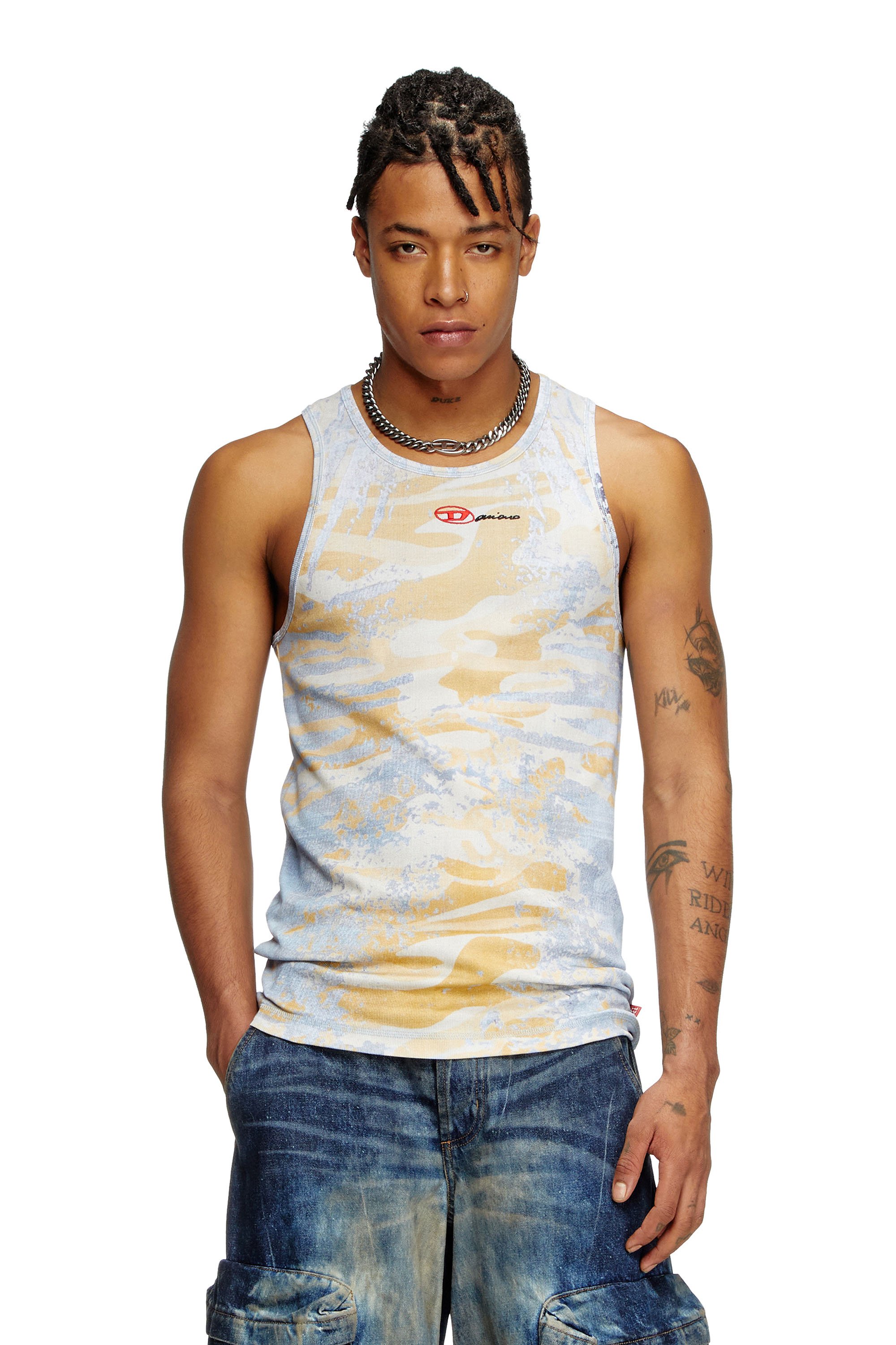 Diesel - T-LIFTY-DD, Débardeur camouflage en coton stretch Mixte in Polychrome - 2