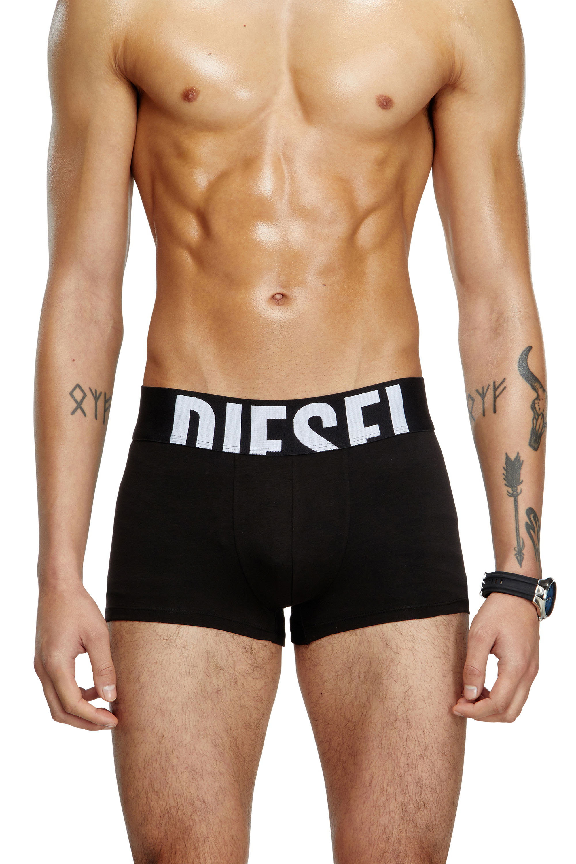 Diesel - UMBX-DAMIENTHREEPACK-5.5EL, Male's Three-pack boxer briefs in stretch cotton in Black - 3