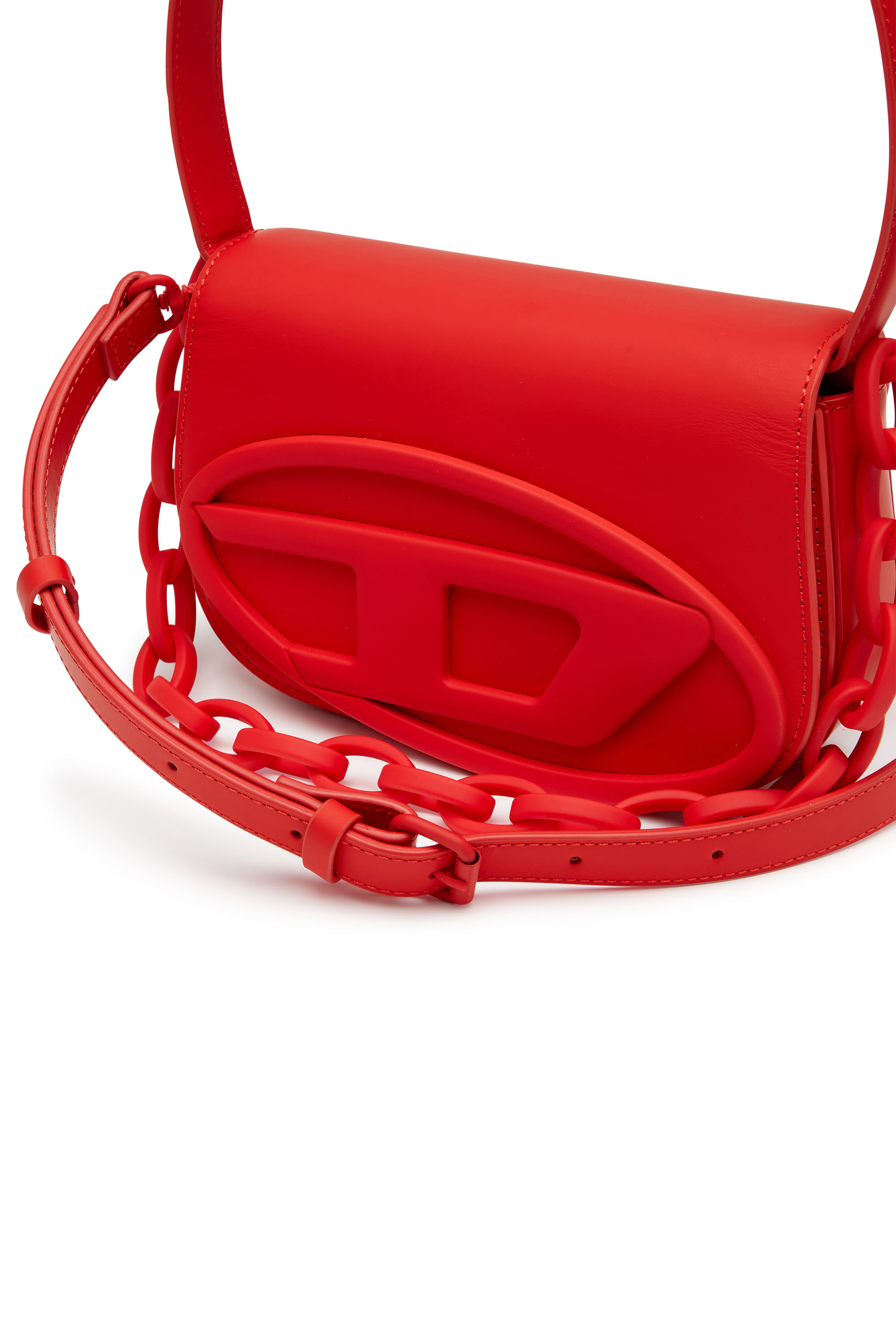 Diesel - 1DR, Female's 1DR-Iconic shoulder bag in matte leather in Red - 5