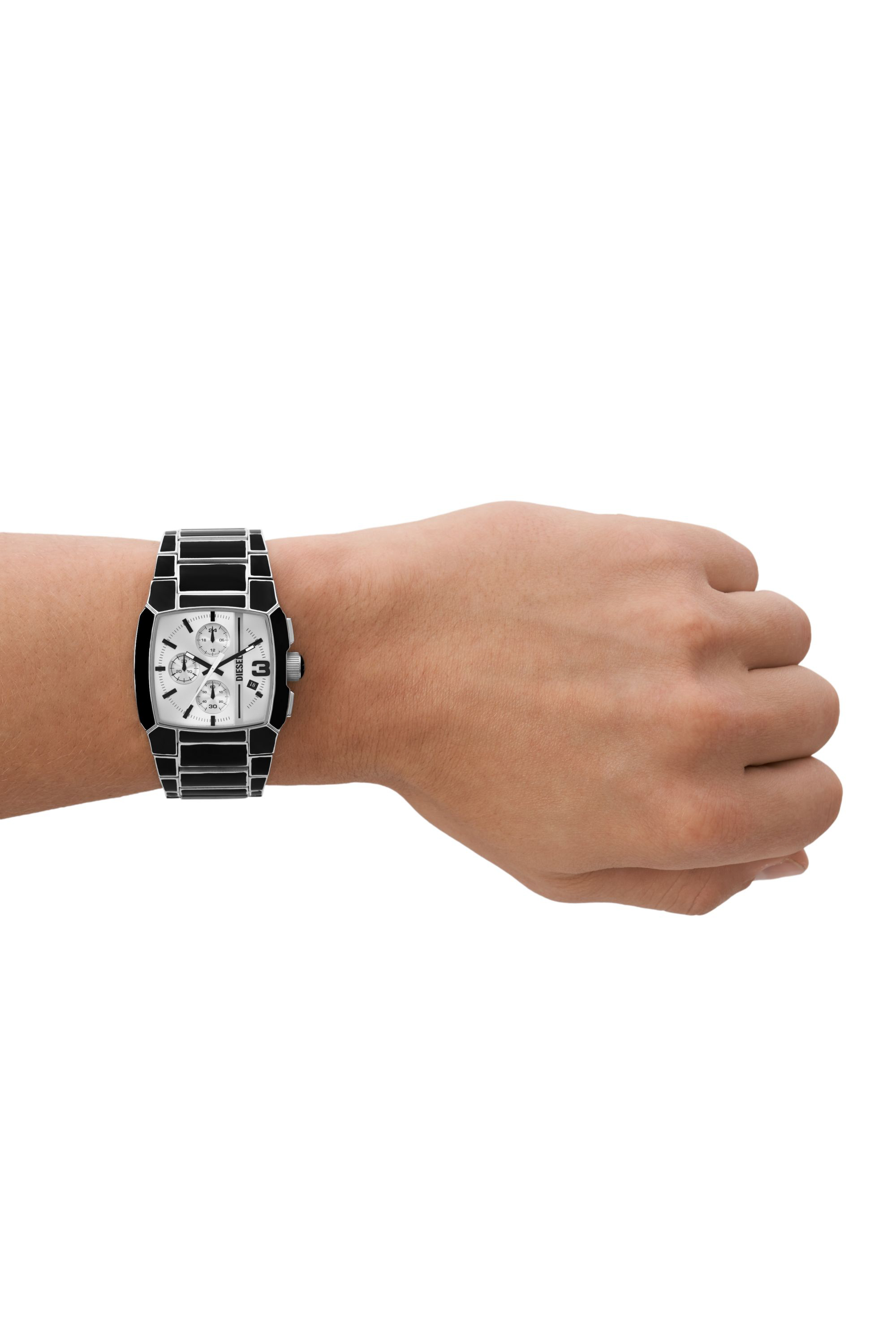 Diesel - DZ4646, Male Cliffhanger black enamel and stainless steel watch in Black - Image 4