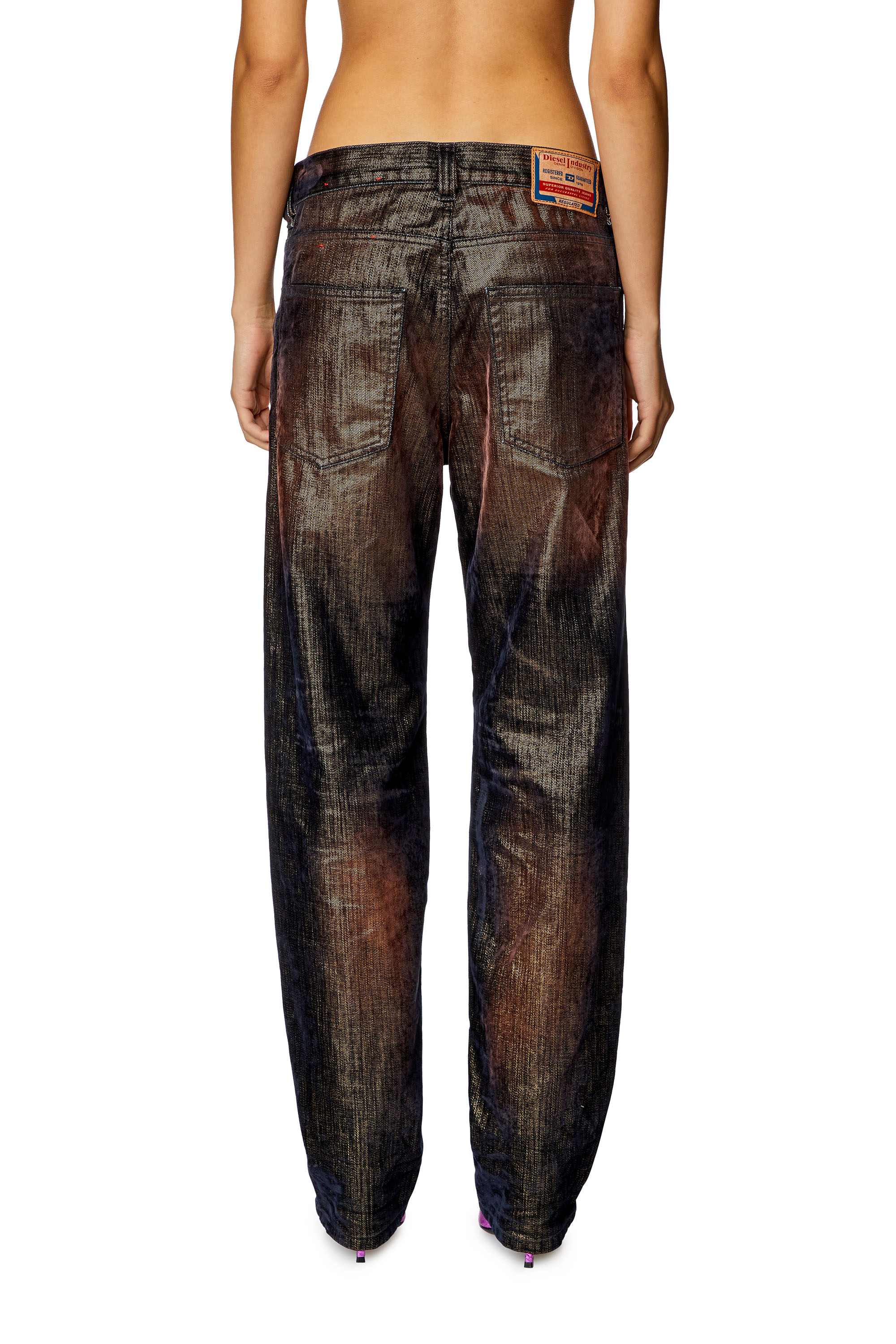 Diesel - Female Straight Jeans D-Ark 09I50, Black/Dark Grey - Image 4