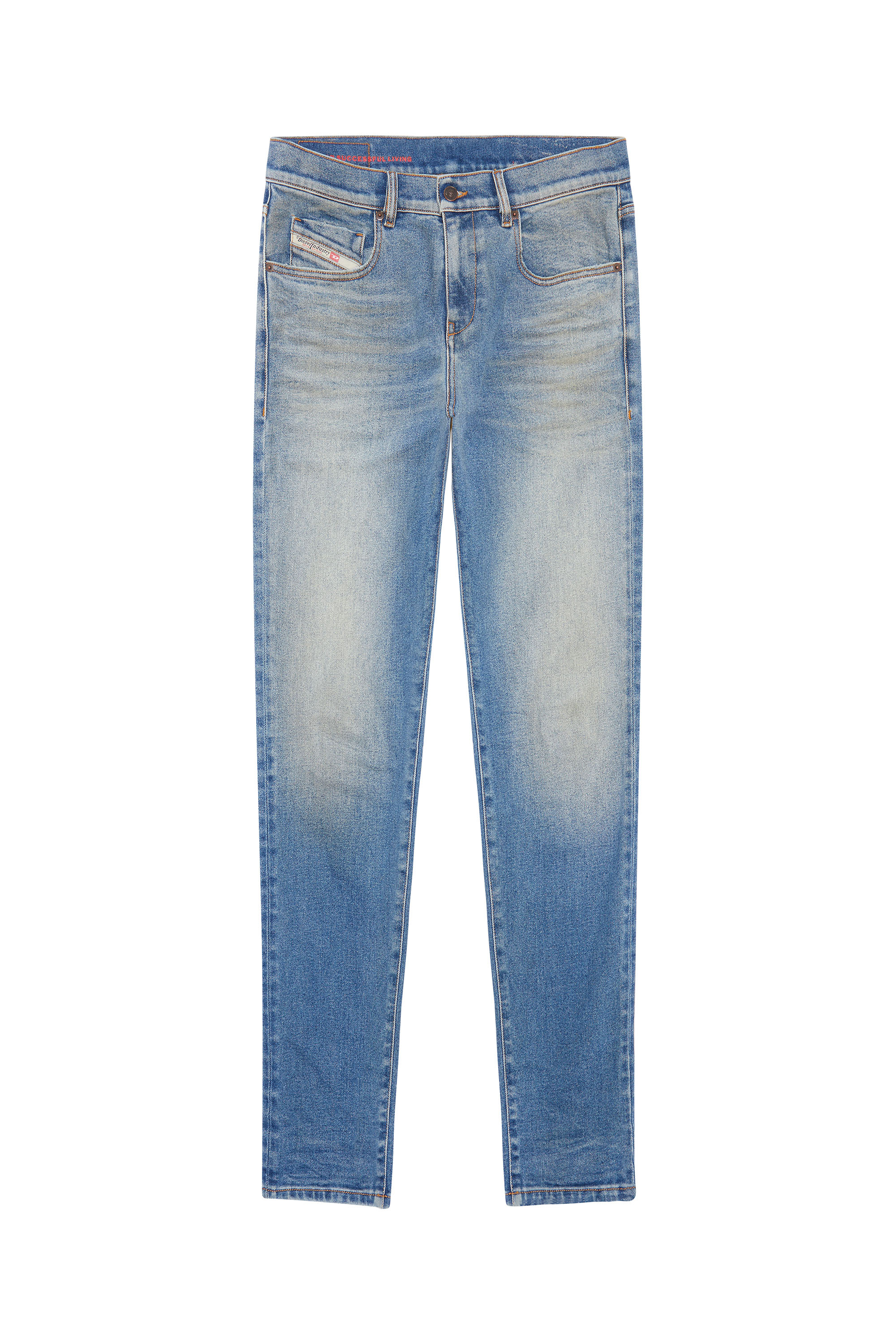 Diesel - 2019 D-STRUKT 09D81 Slim Jeans, Bleu Clair - Image 3
