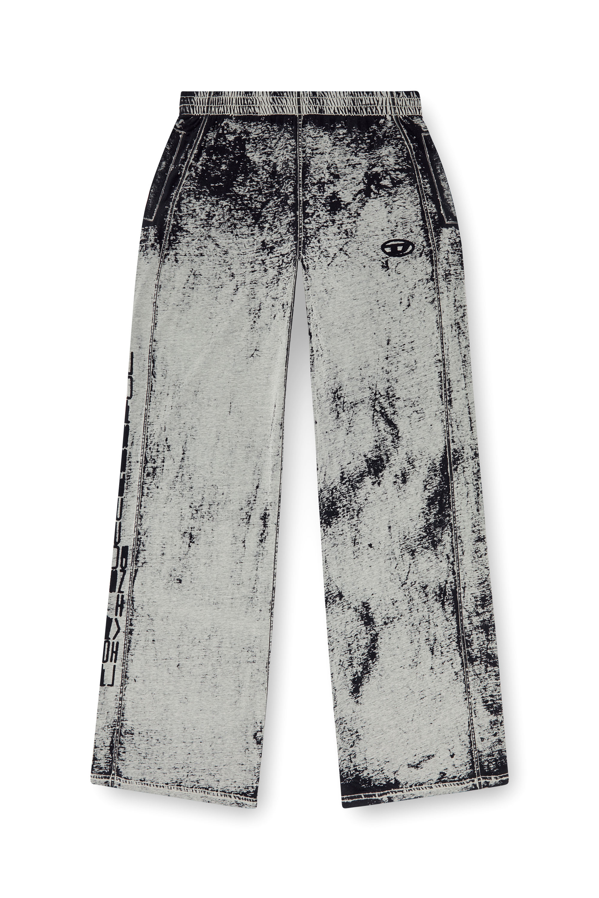Diesel - P-LEO-DEV, Male Track pants in burnout plated jersey in Multicolor - Image 5