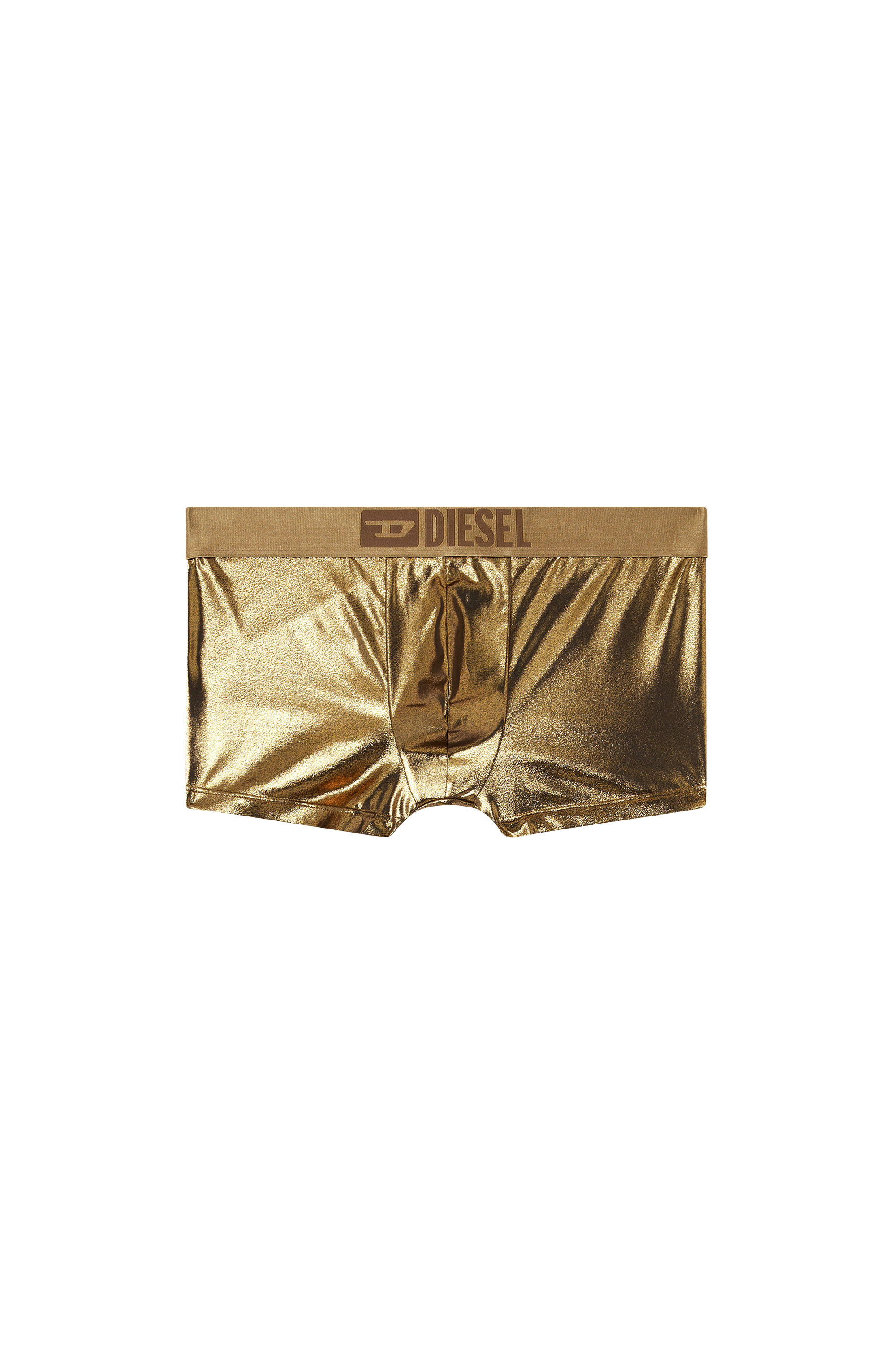 Diesel - DAMIEN-GFT, Male's Foiled fabric boxer briefs in Gold - 4