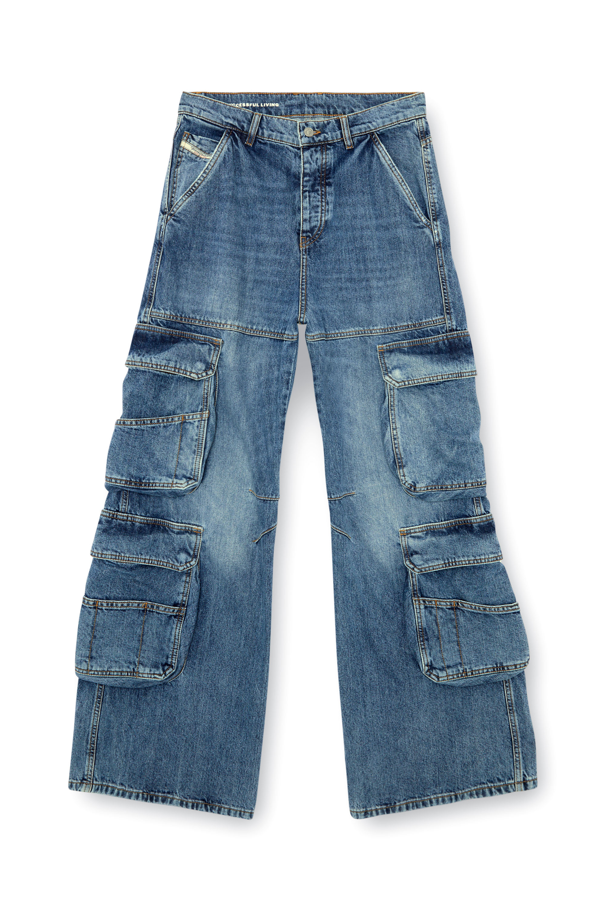 Diesel - Relaxed Jeans 1996 D-Sire 0NLAX Femme, Bleu moyen - Image 3