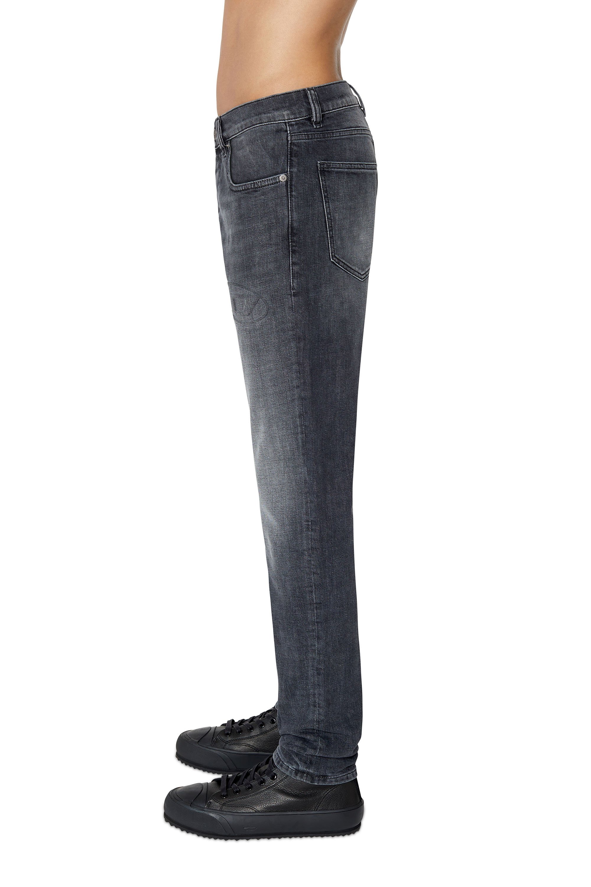 Diesel - 2019 D-STRUKT 09E35 Slim Jeans, Black/Dark Grey - Image 6