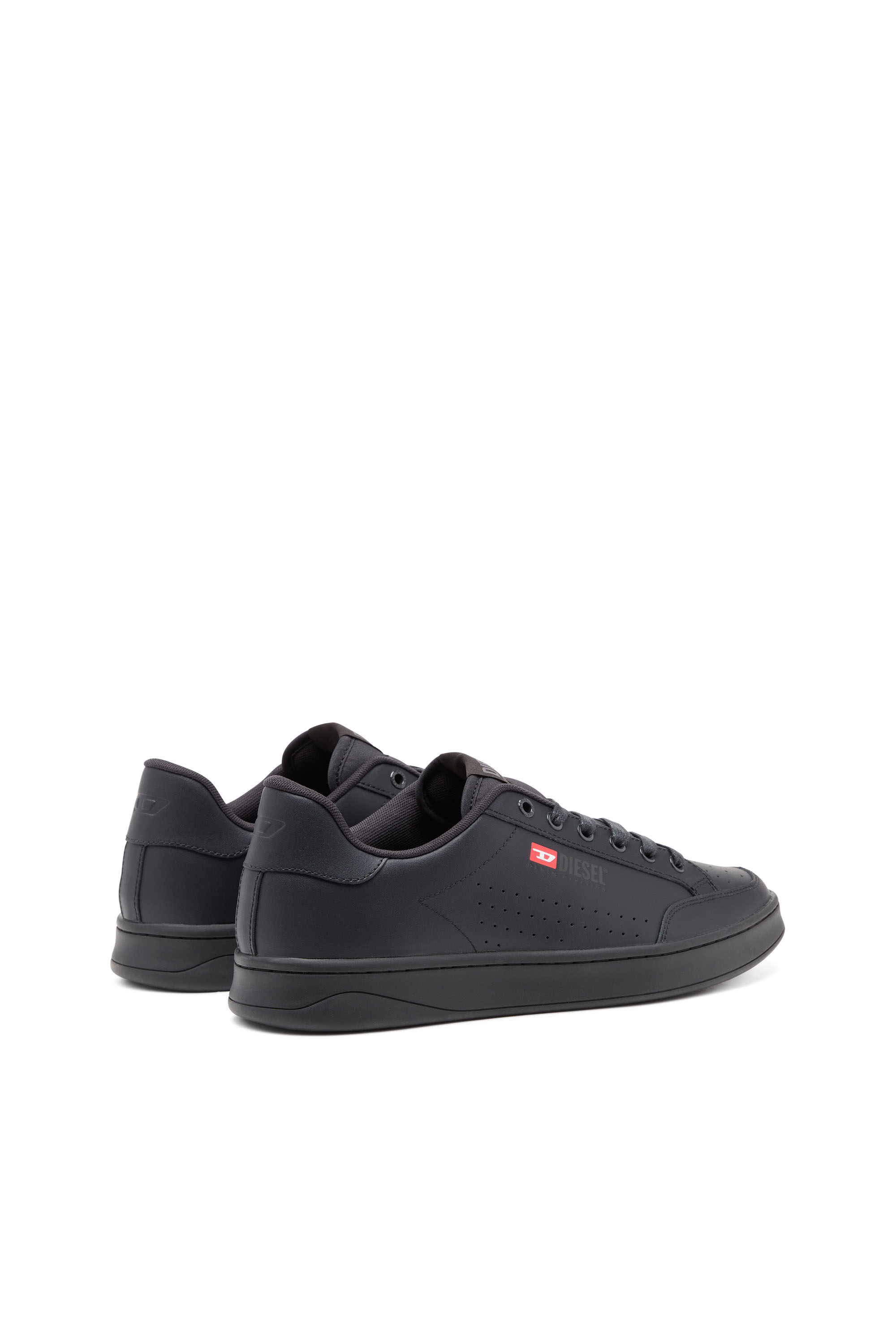 Diesel - S-ATHENE VTG, Male's S-Athene-Low-top sneakers in leather and nylon in Black - 3