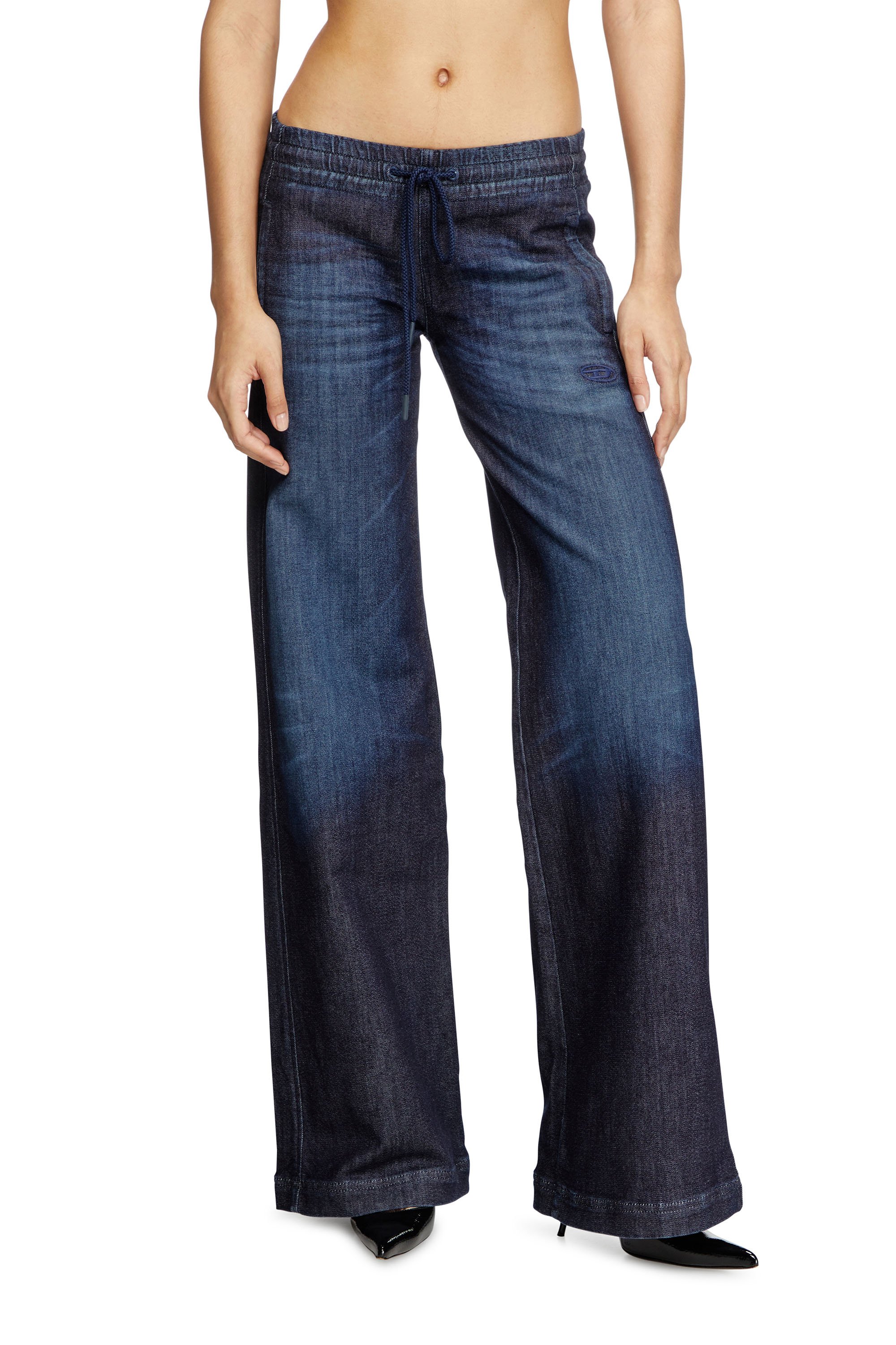 Diesel - Relaxed 2078 D-Ainty Joggjeans® 09L11 Femme, Bleu Foncé - Image 1