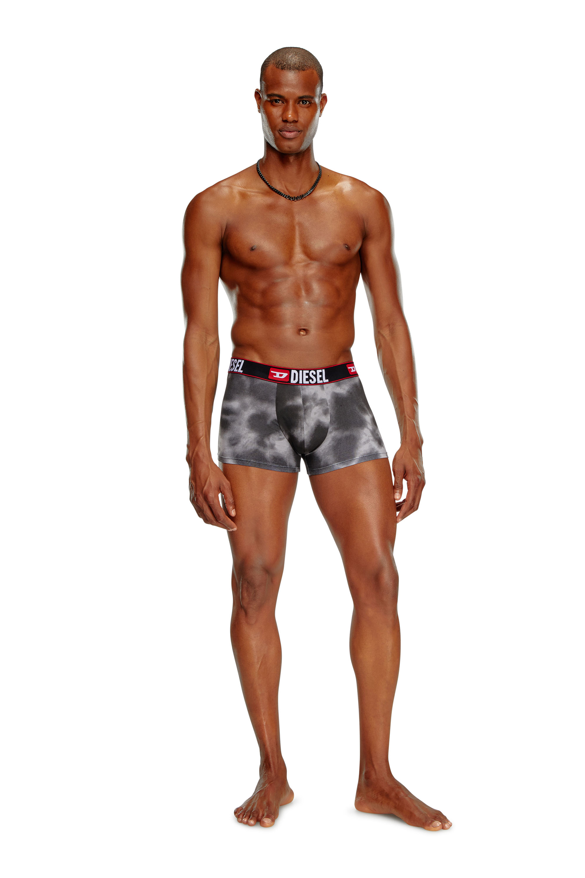 Diesel - UMBX-DAMIENTHREEPACK, Male's 3-pack of boxer briefs with cloudy motif in Black/Grey - 4