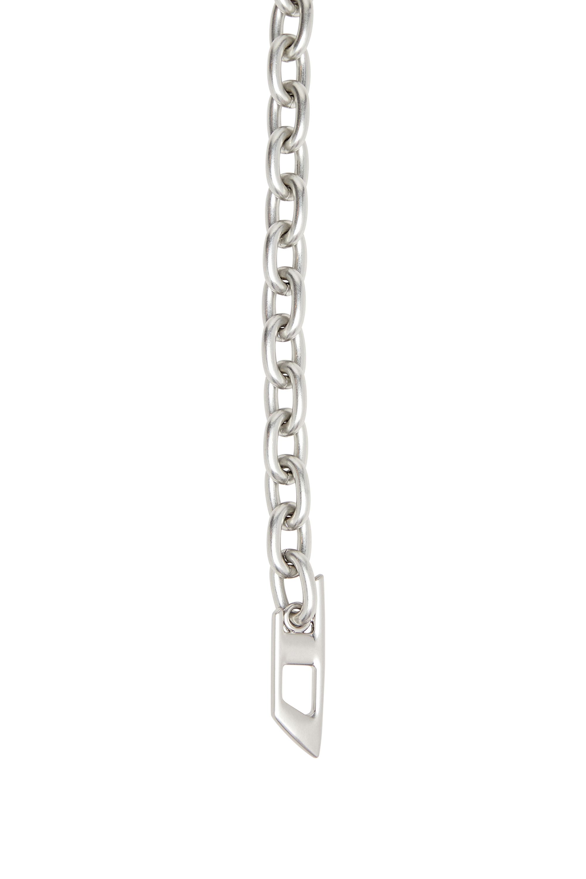 Diesel - B- MULTICHARM CHAIN, Female's Chain belt with logo charms in Silver - 2