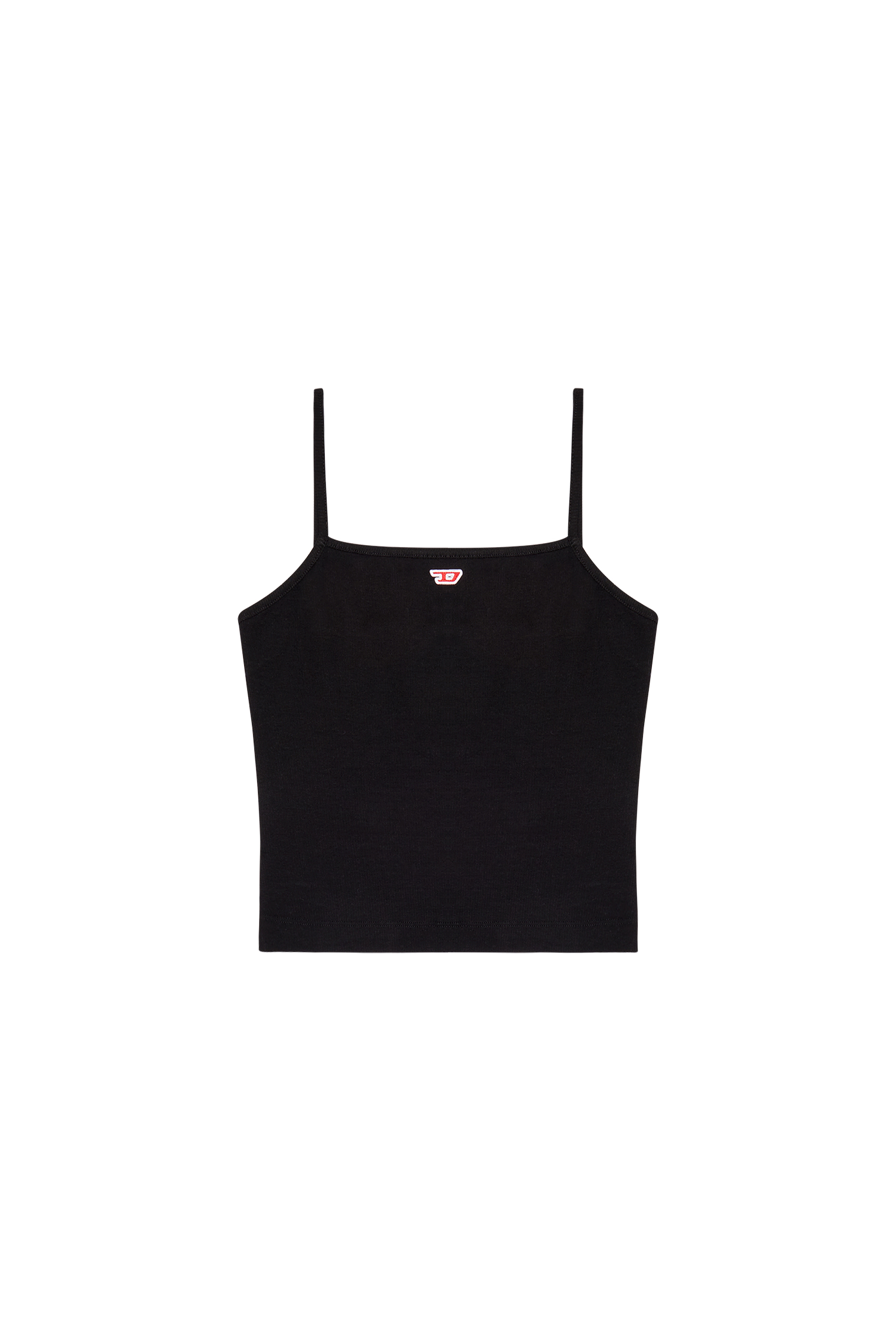 Diesel - T-HOP-D, Female's Cami top with embroidered D patch in Black - 4