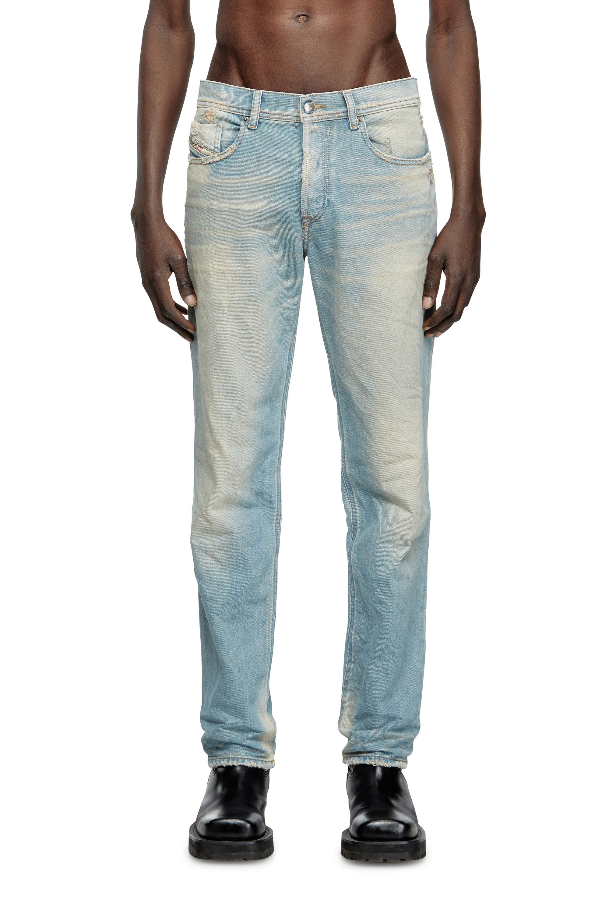 Diesel - Regular Jeans 2023 D-Finitive 09L23 Homme, Bleu Clair - Image 2