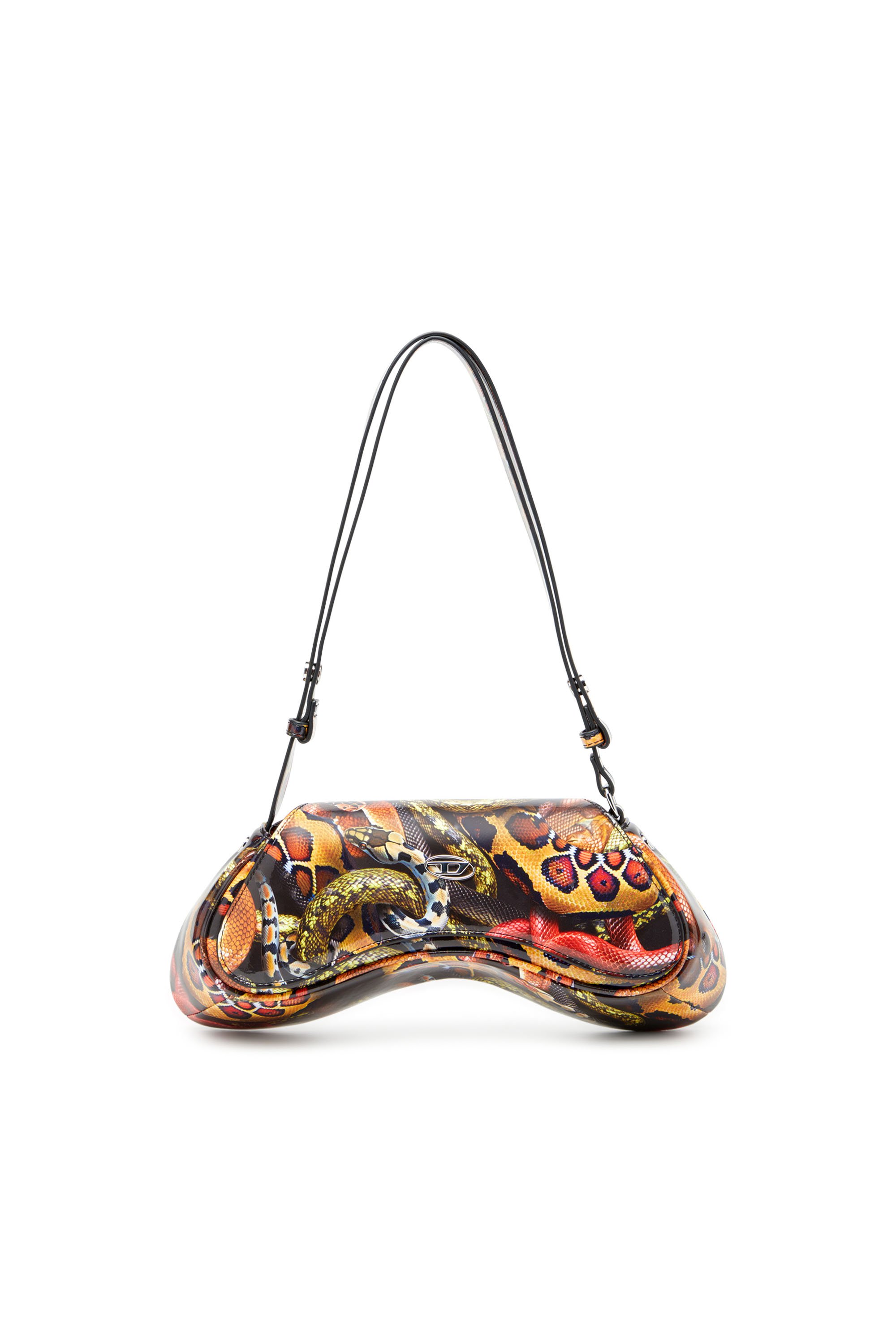 Diesel - CNY PLAY CROSSBODY, Female's Shoulder bag with snake print in Multicolor - 1