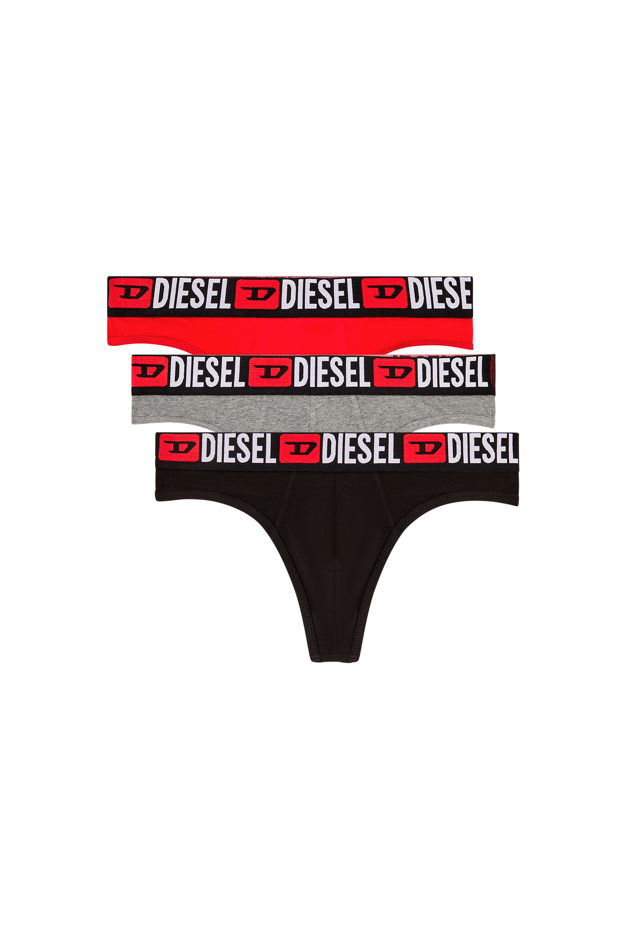 Diesel - RICK-D-CORE-3PACK, Male's 3-pack of thongs with all-over logo waist in null - 1