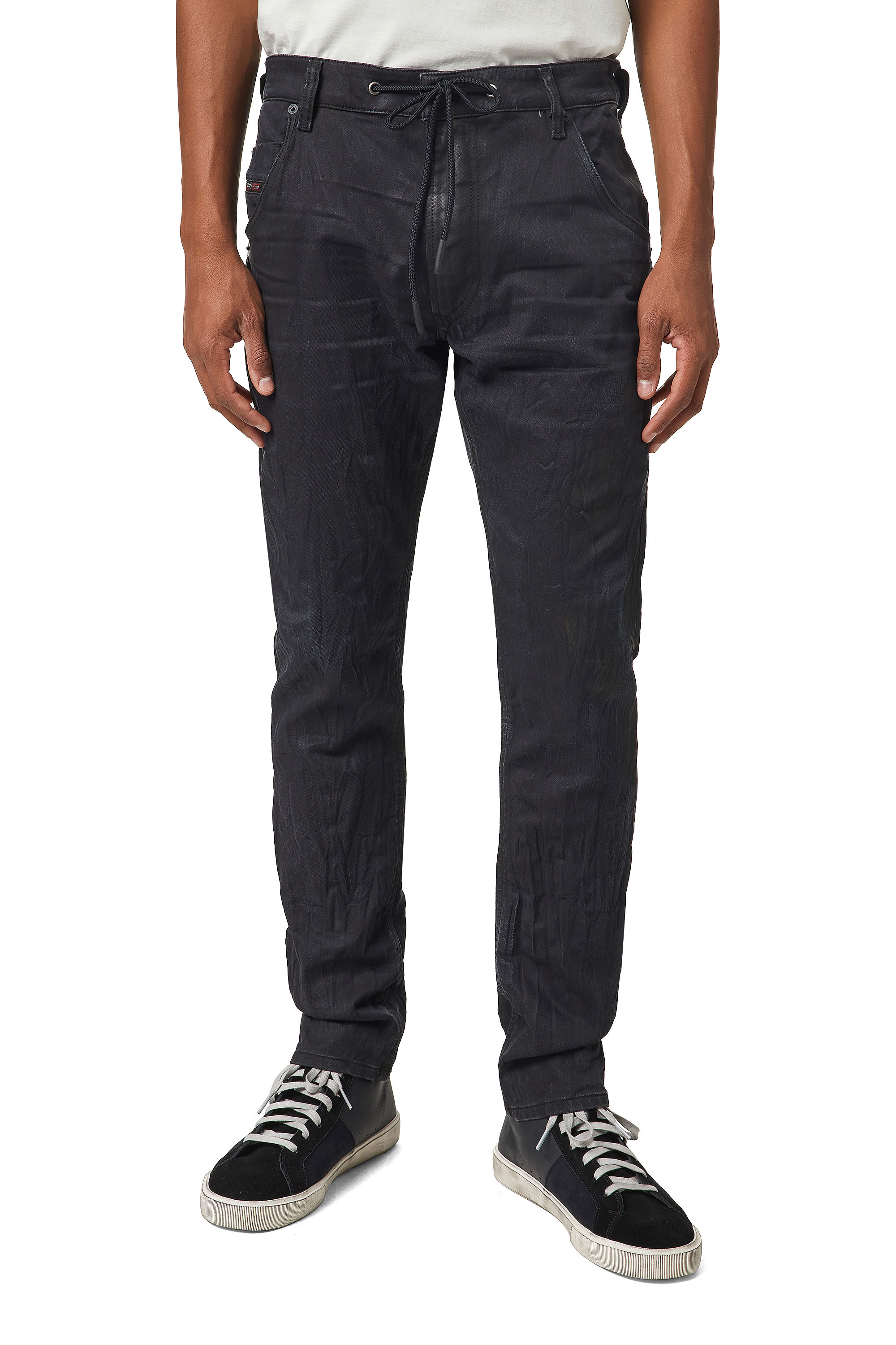Diesel - Krooley JoggJeans® 069WB Tapered, Black/Dark Grey - Image 1