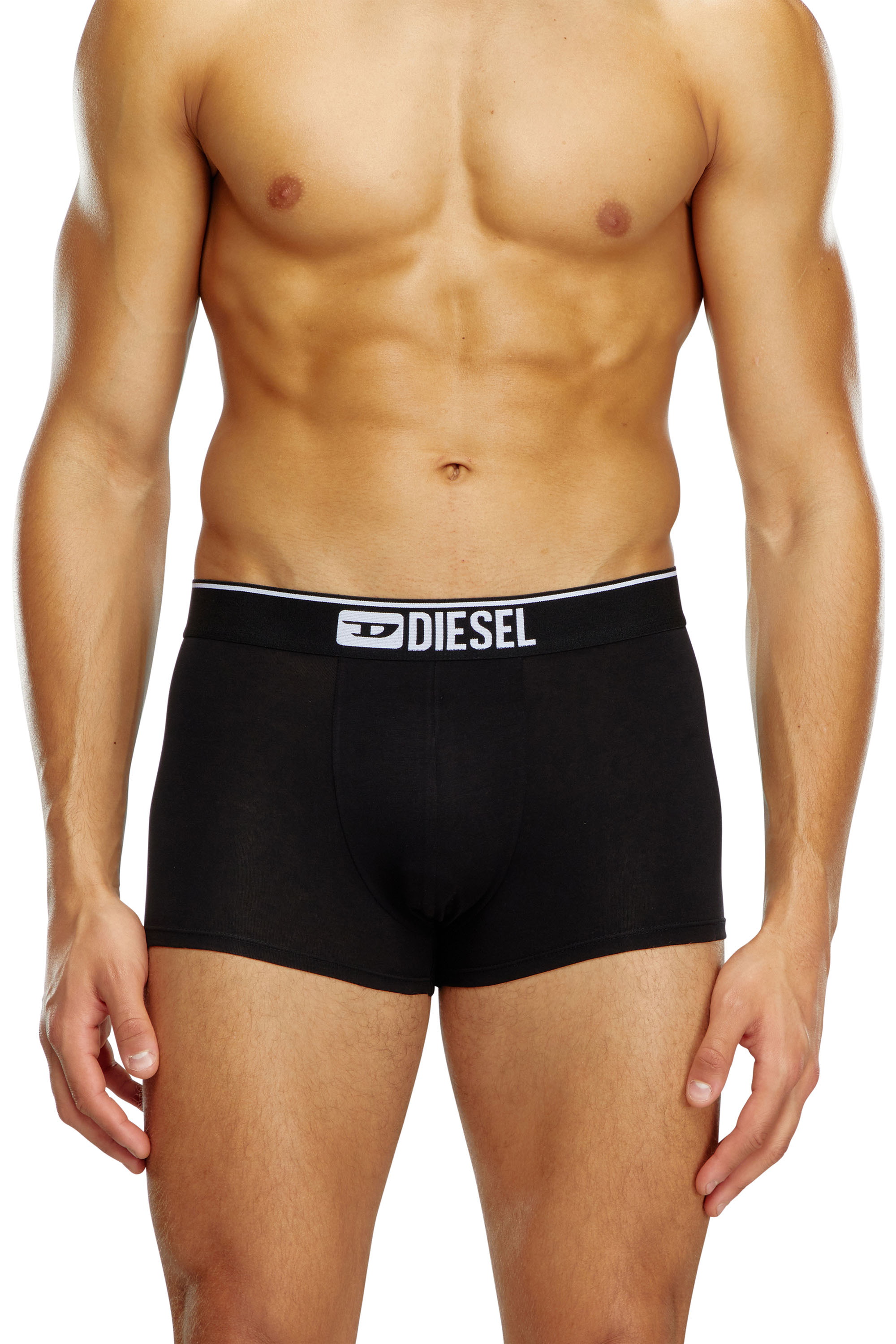 Diesel - UMBX-DAMIENTHREEPACK, Male Three-pack of plain boxer briefs in Black - Image 2