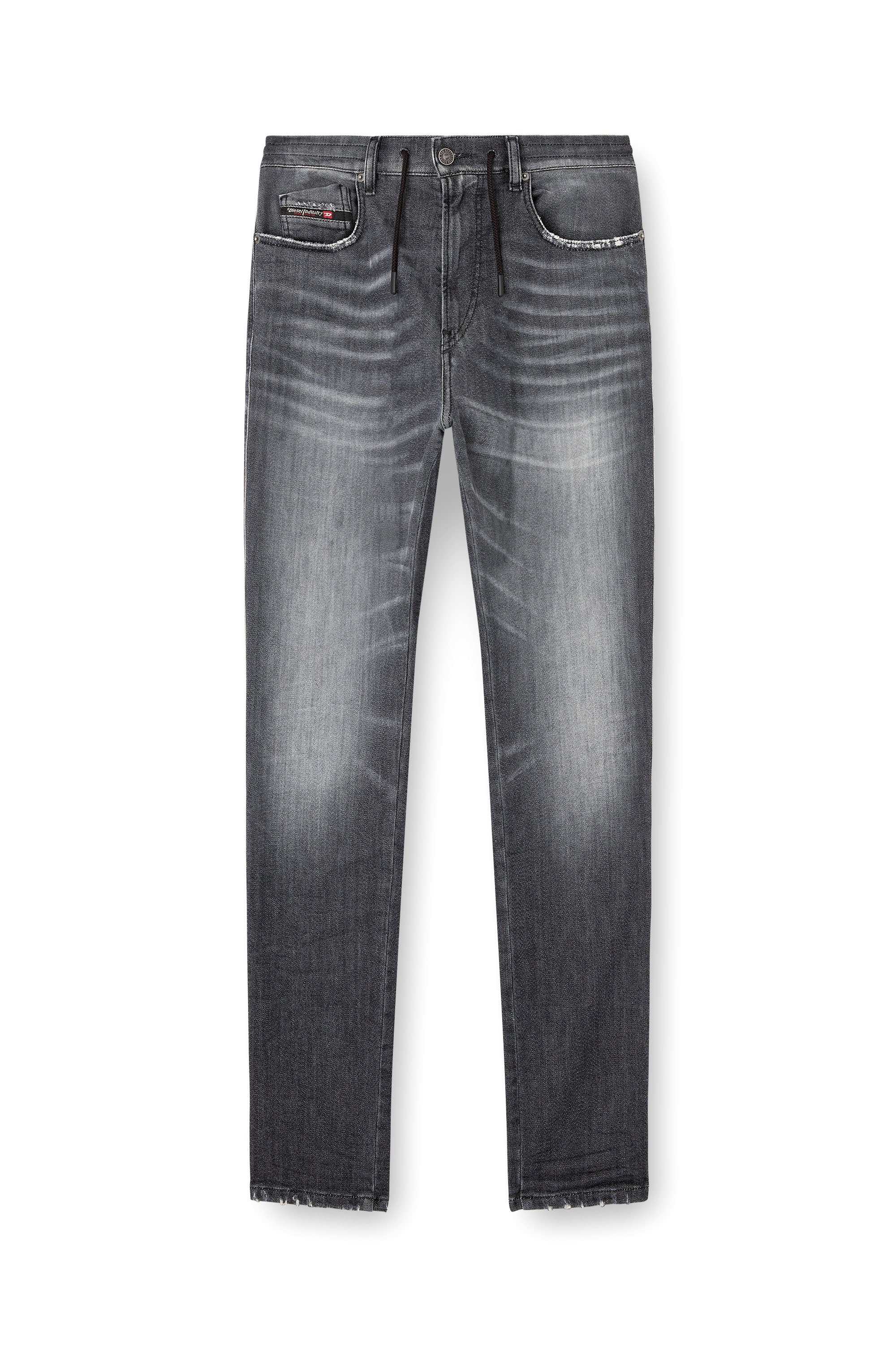 Diesel - Slim 2062 D-Strukt Joggjeans® 09M67 Homme, Noir/Gris foncé - Image 3